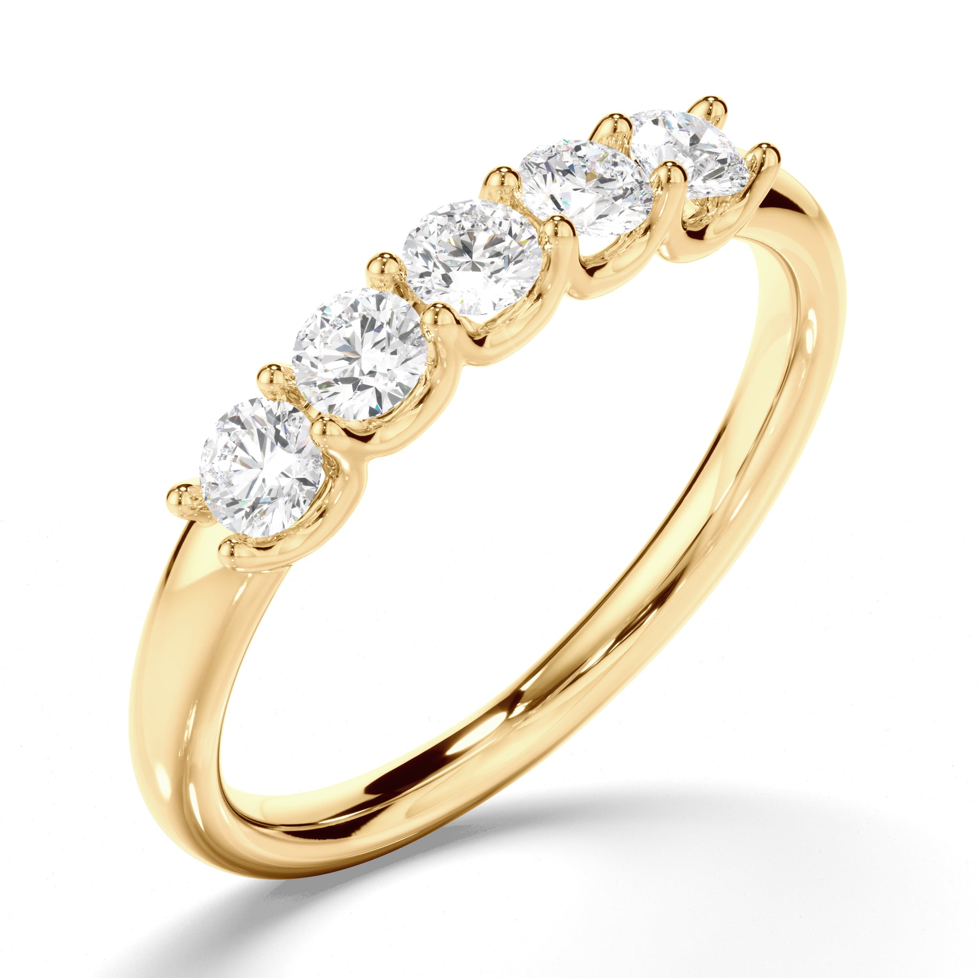 Marigold - Round Brilliant Cut Diamond Anniversary Ring