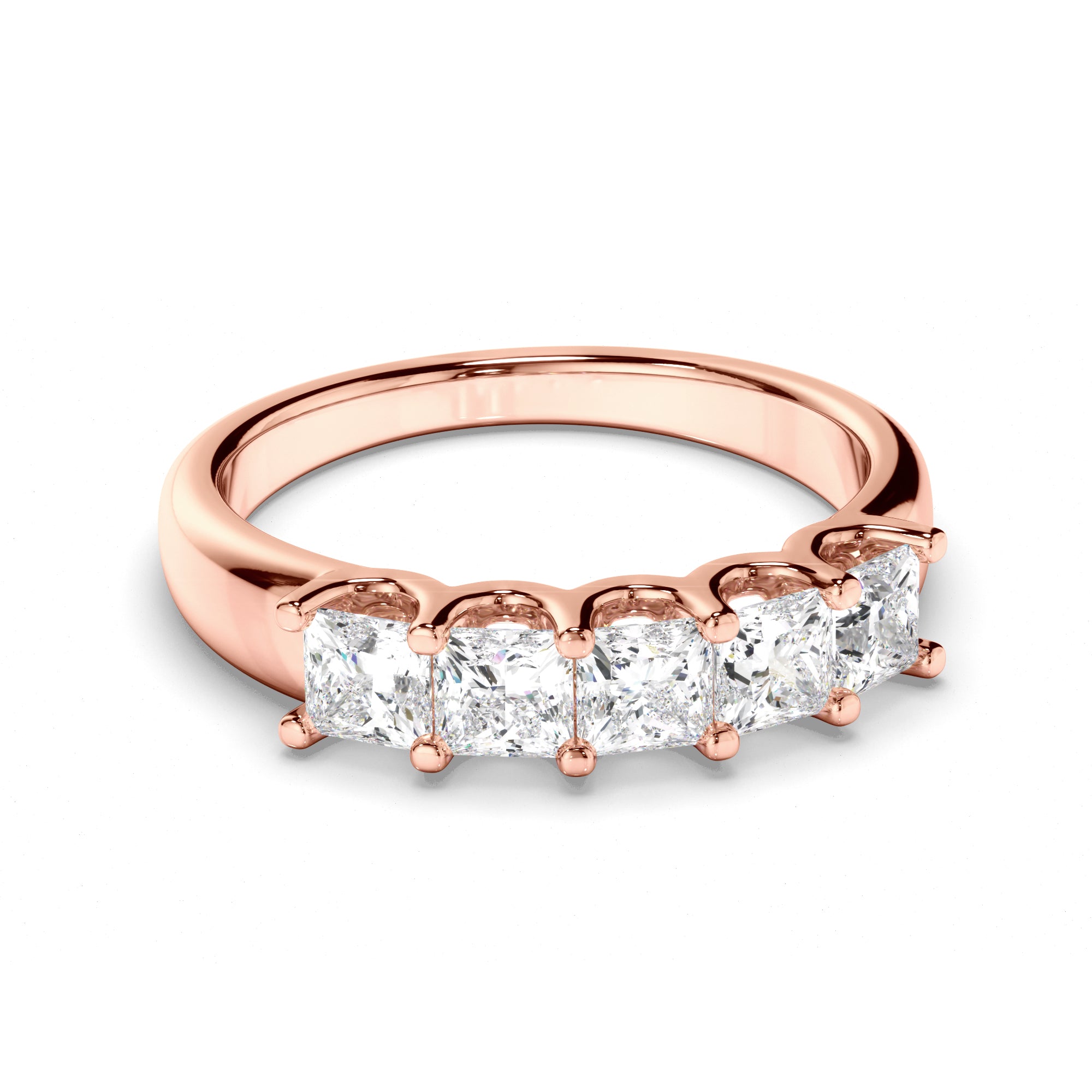 Isis - Princess Cut Diamond Anniversary Ring