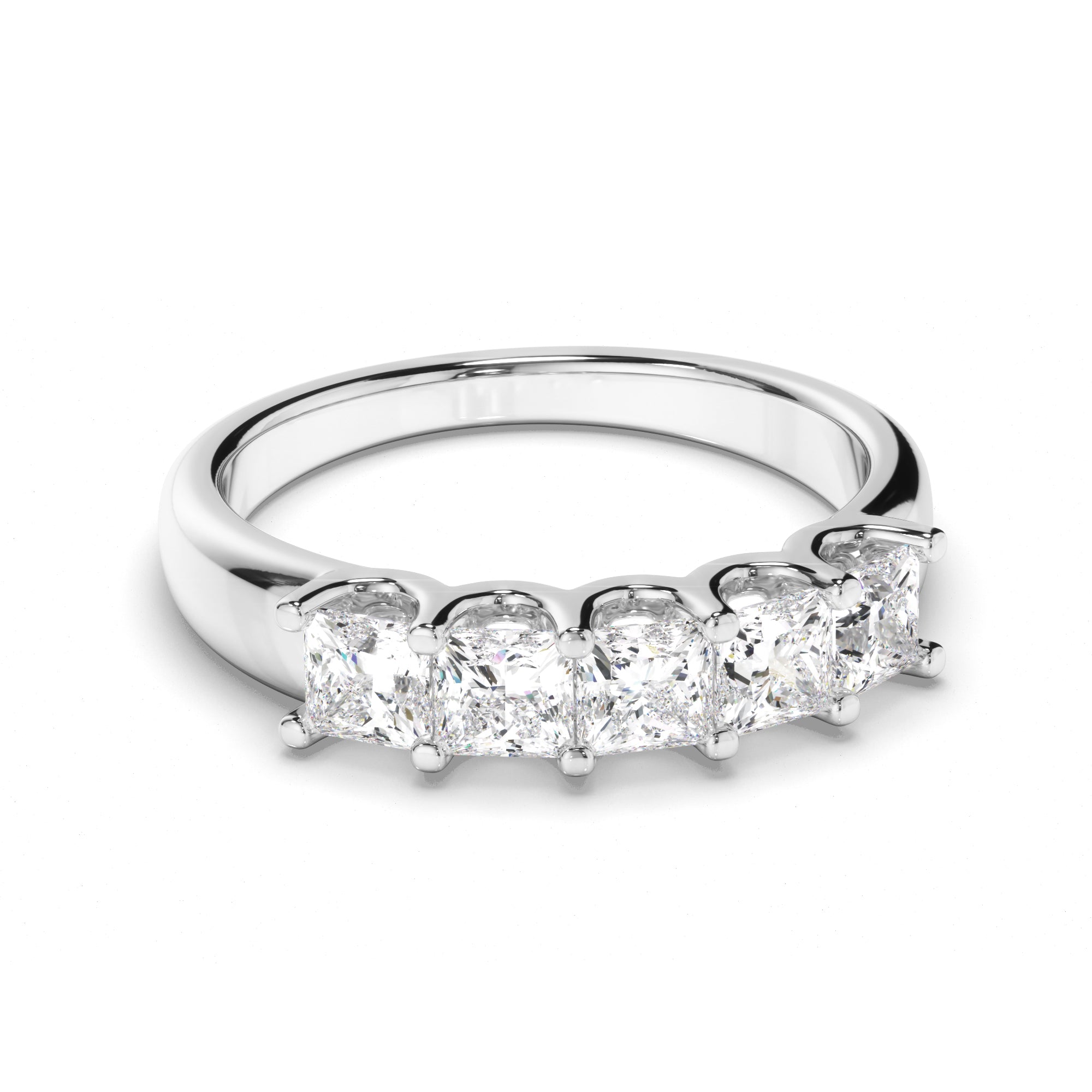 Isis - Princess Cut Diamond Anniversary Ring