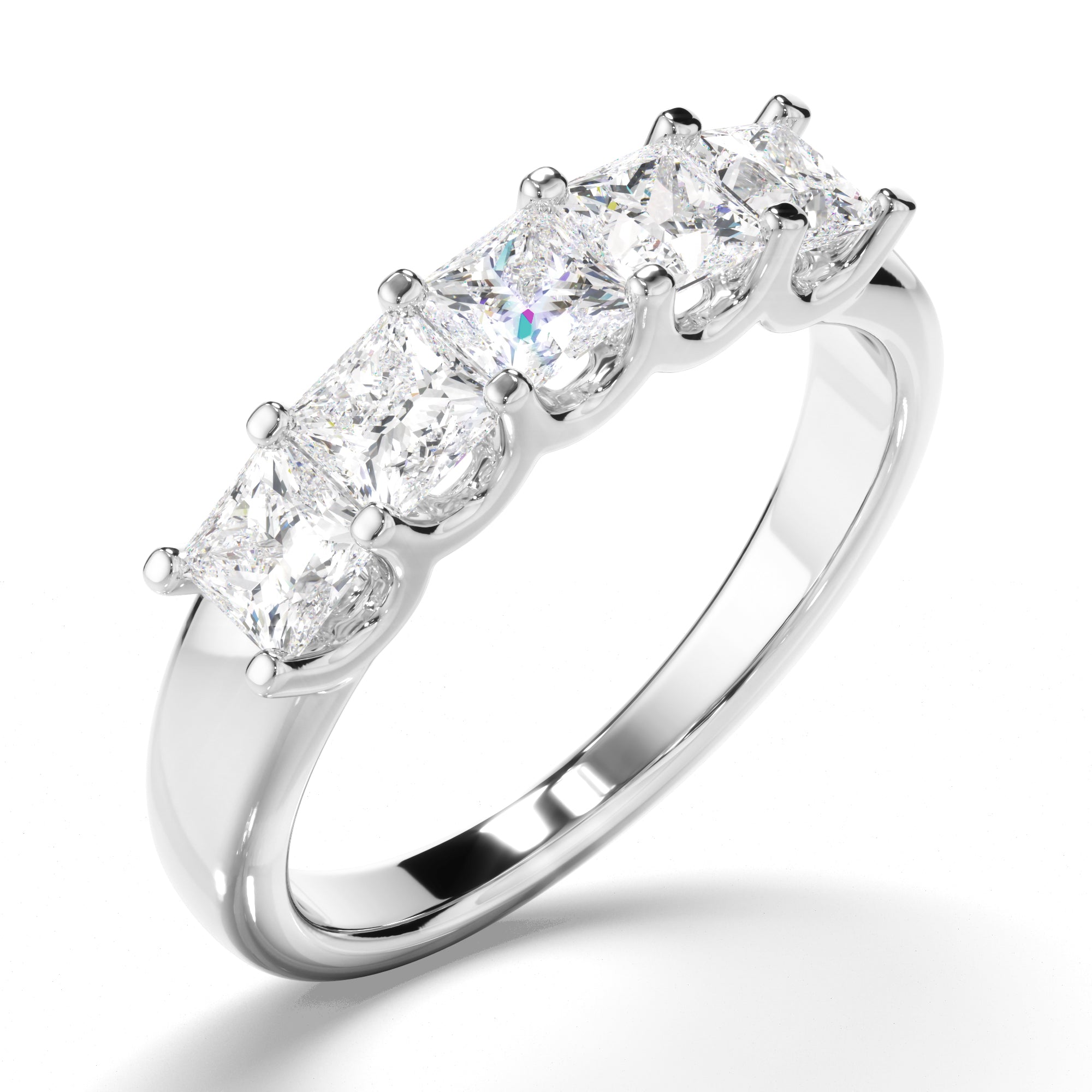Isis - Princess Cut Diamond Anniversary Ring