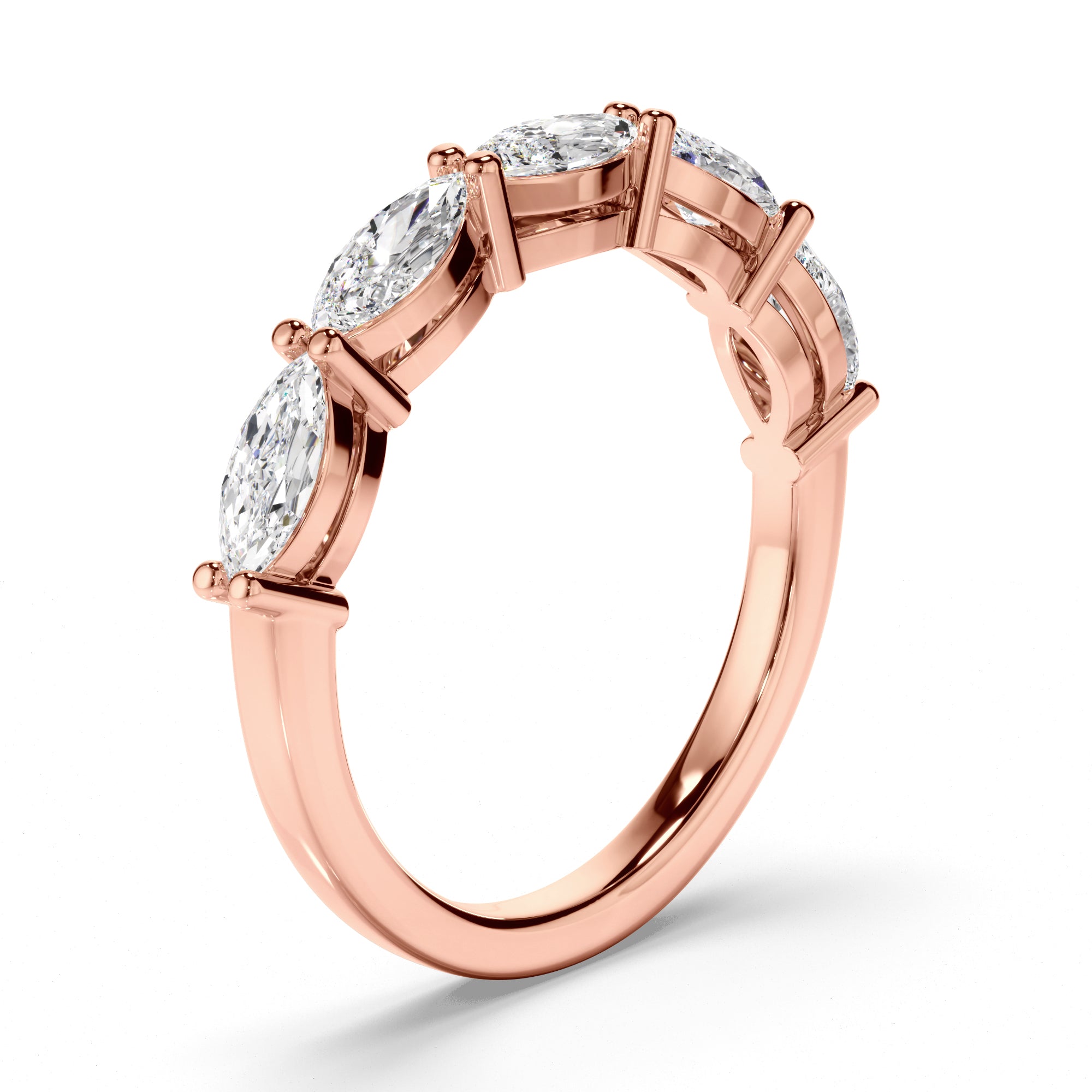 Henrietta - Marquise Cut Diamond Anniversary Ring