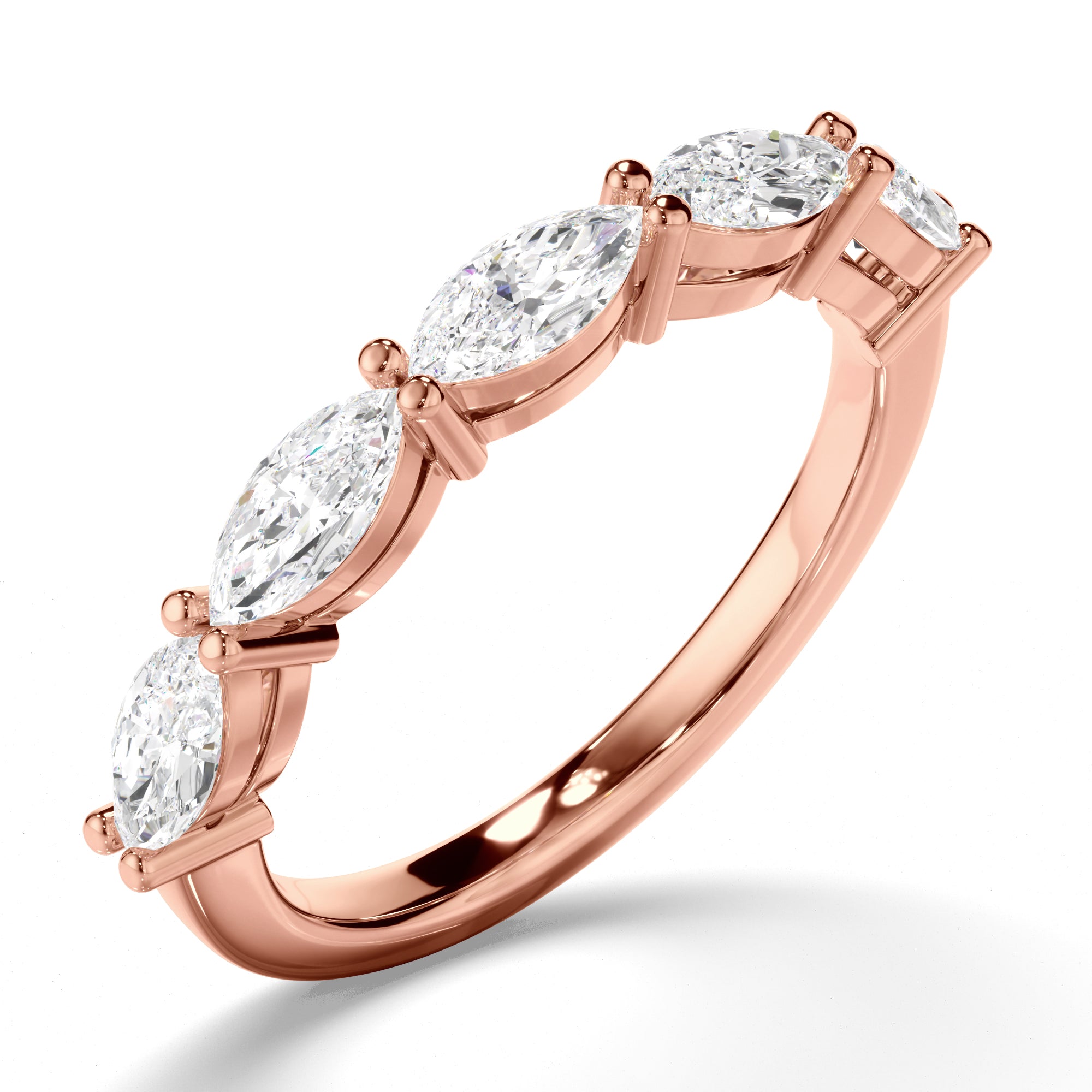 Henrietta - Marquise Cut Diamond Anniversary Ring