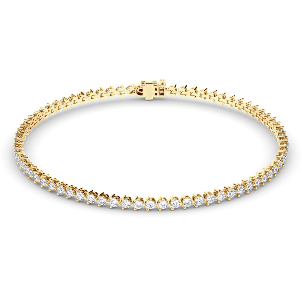 Amelia - Round Brilliant Diamond Tennis Bracelet