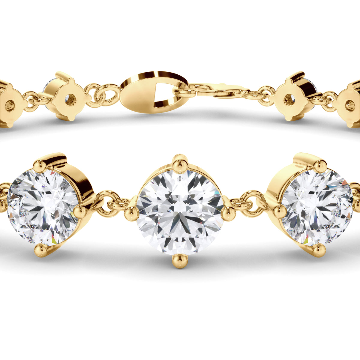 Vivienne - Graduated Round Brilliant Diamond Bracelet