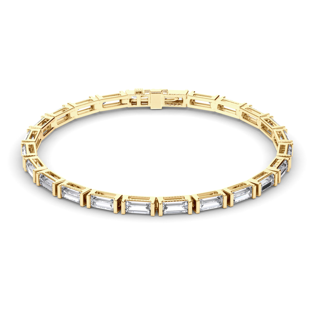 Kaia - East-West Baguette Diamond Tennis Bracelet