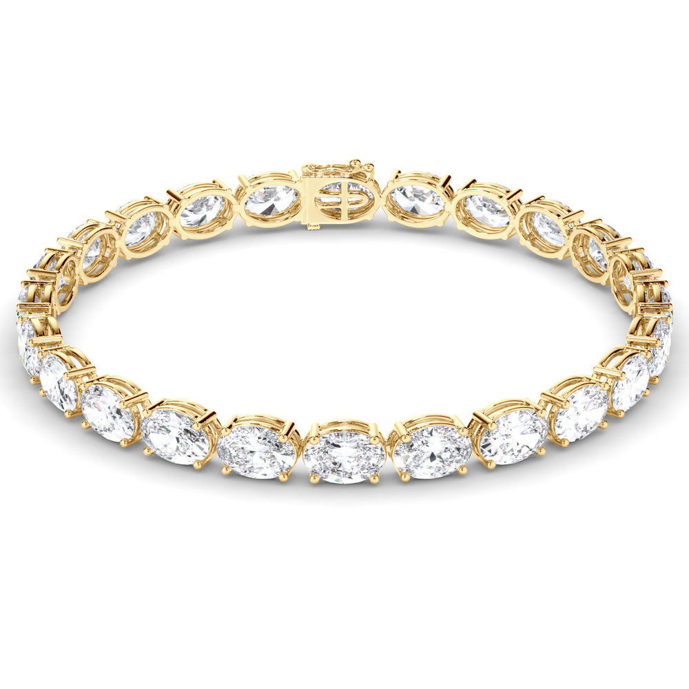 Esme - Oval Diamond Tennis Bracelet