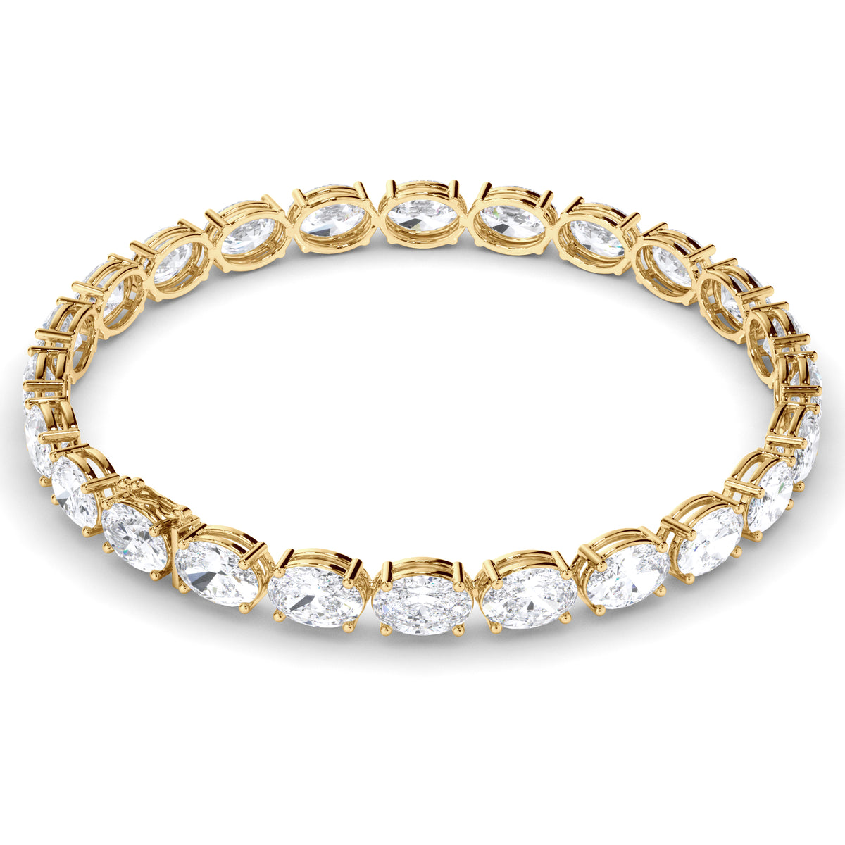 Esme - Oval Diamond Tennis Bracelet