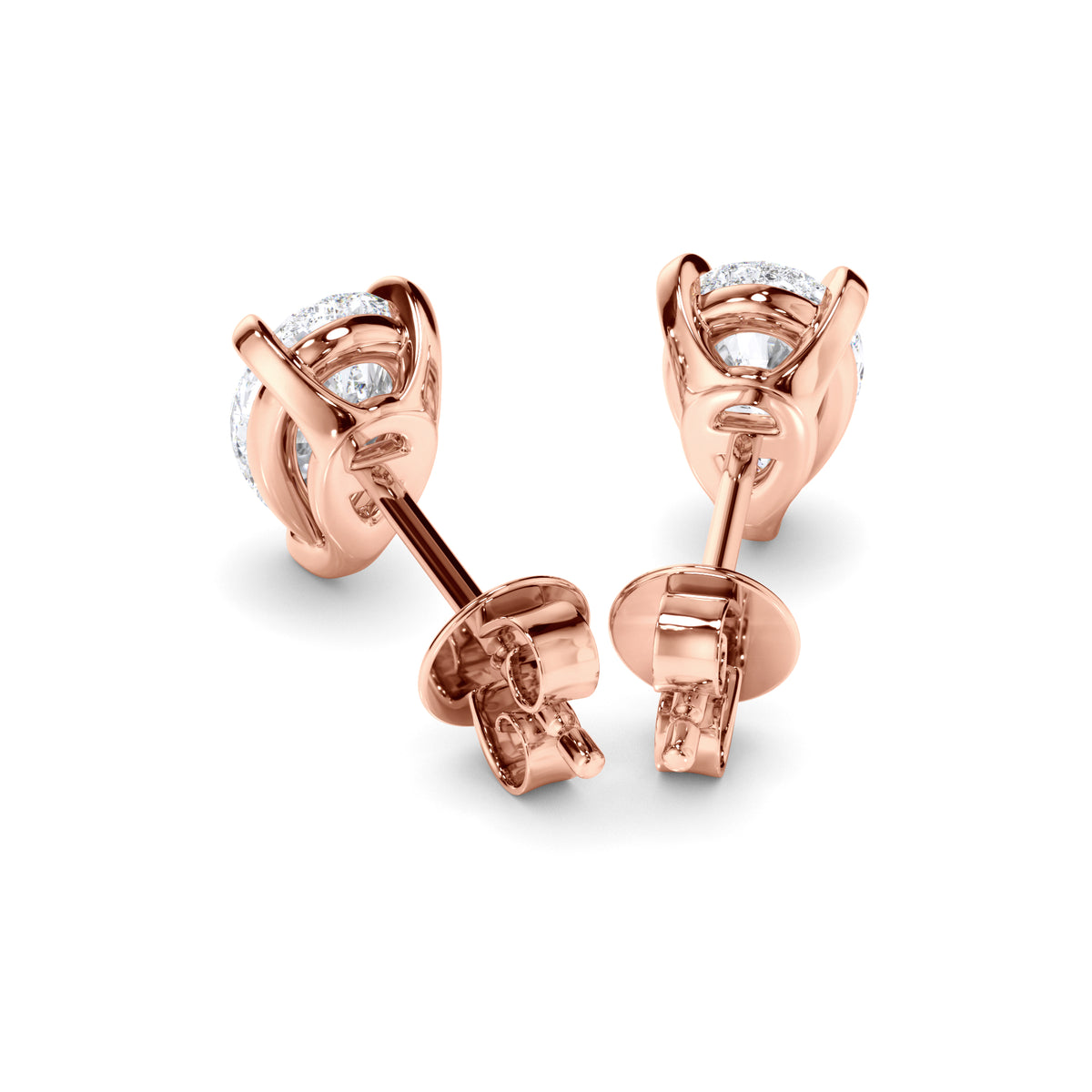 Brielle - Pear Cut Diamond Stud Earrings