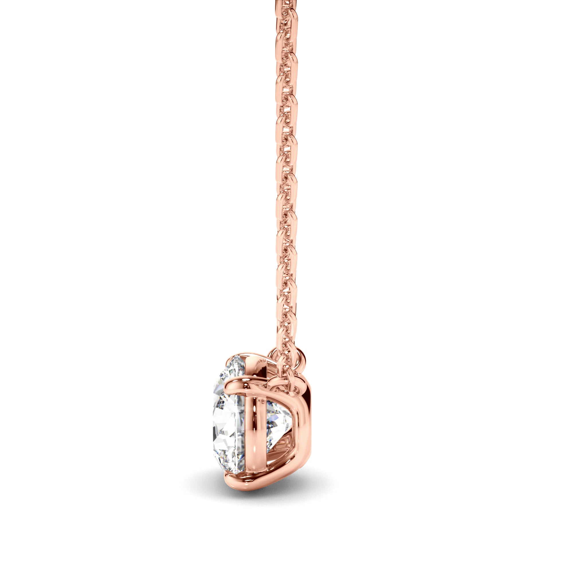 Lune - Round Brilliant Cut Diamond Necklet