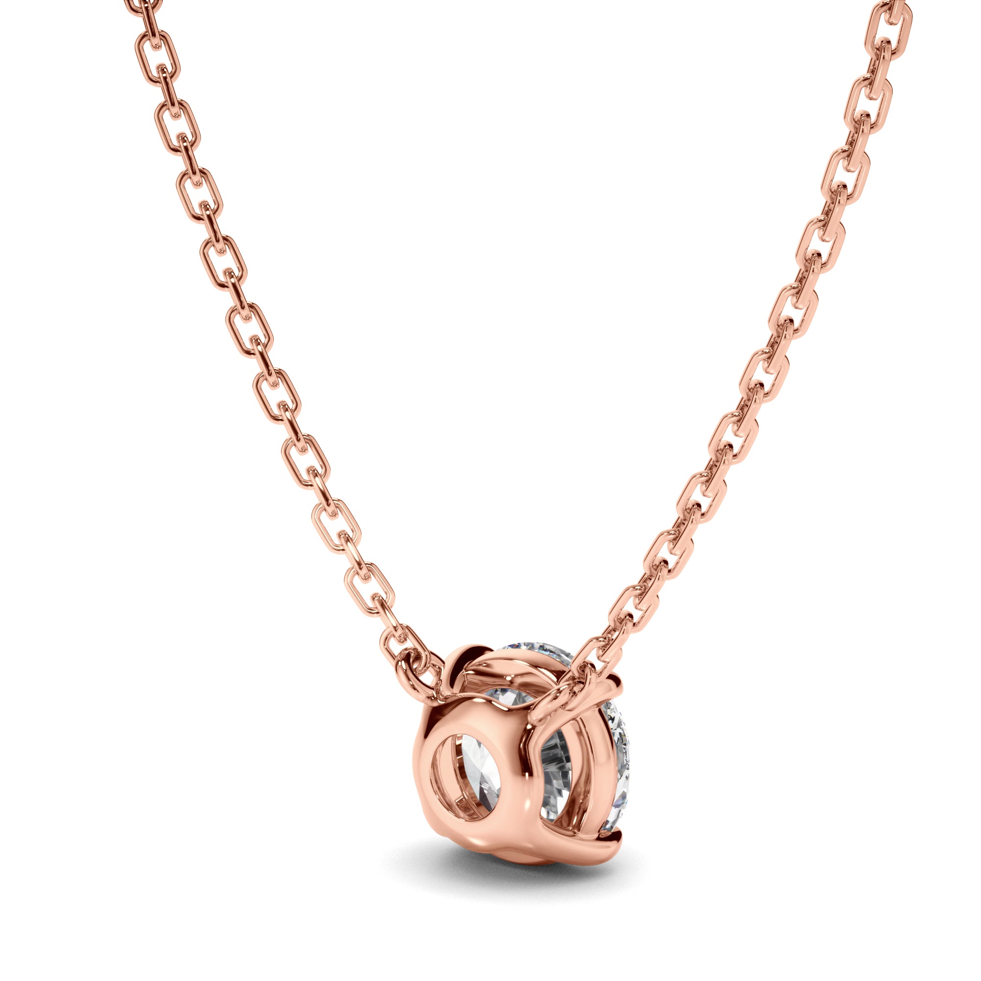 Lune - Round Brilliant Cut Diamond Necklet