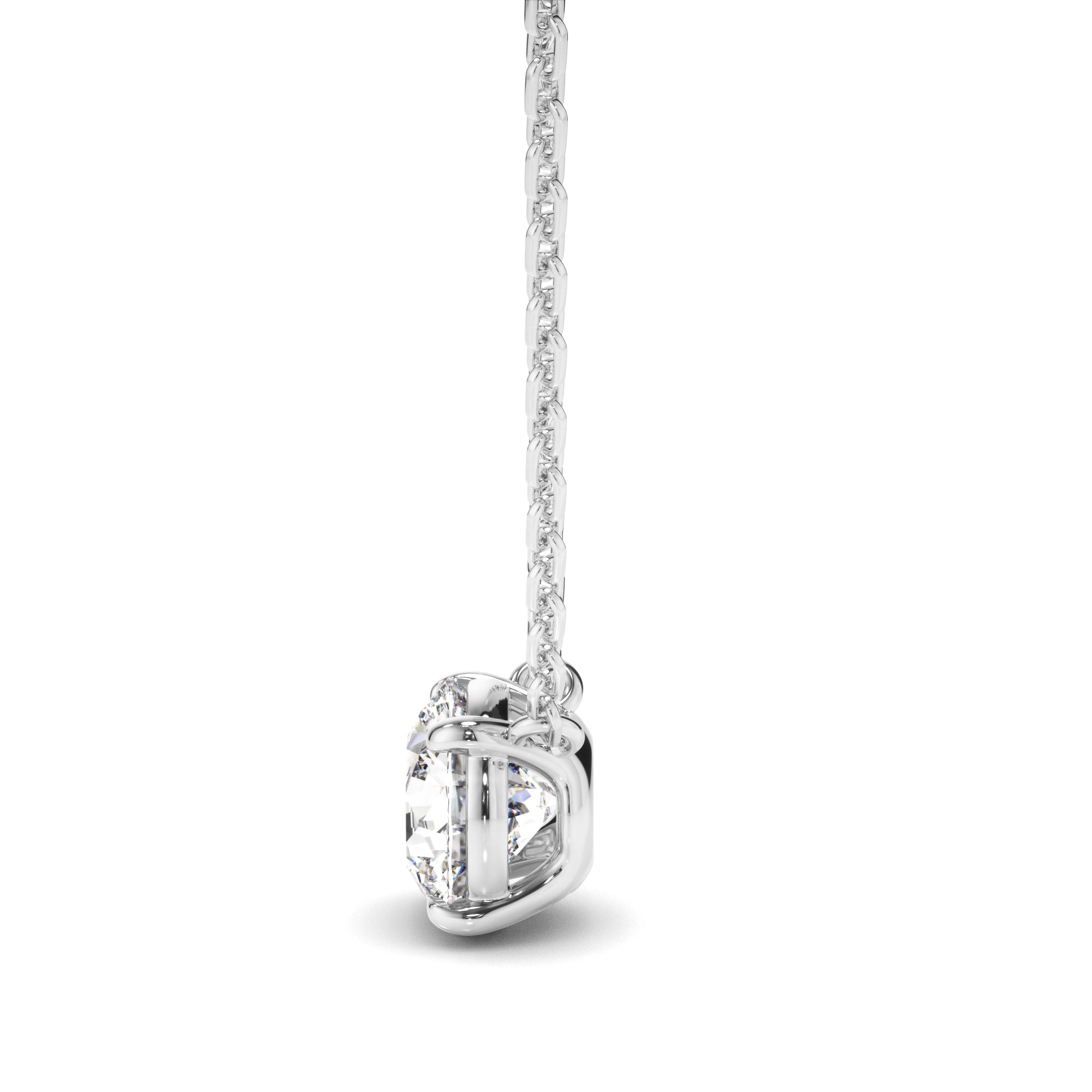 Lune - Round Brilliant Cut Diamond Necklet