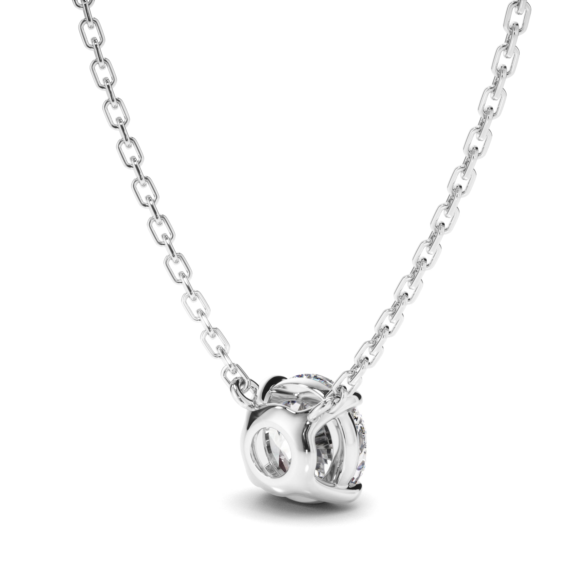 Lune - Round Brilliant Cut Diamond Necklet