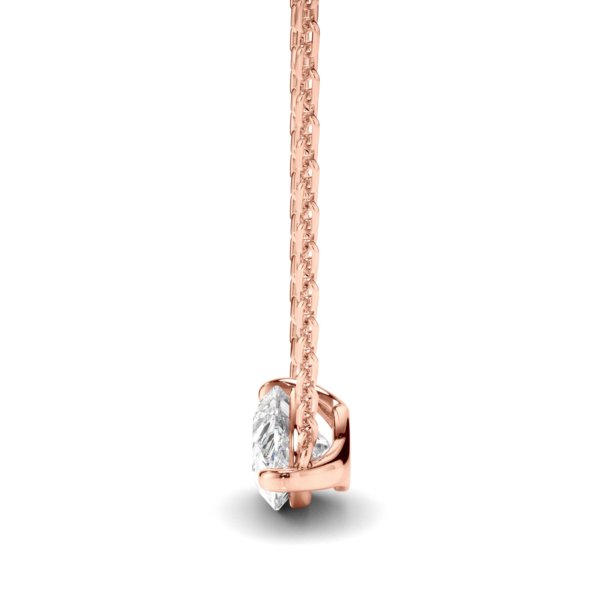 Clarisse - East West Pear Cut Diamond Necklet