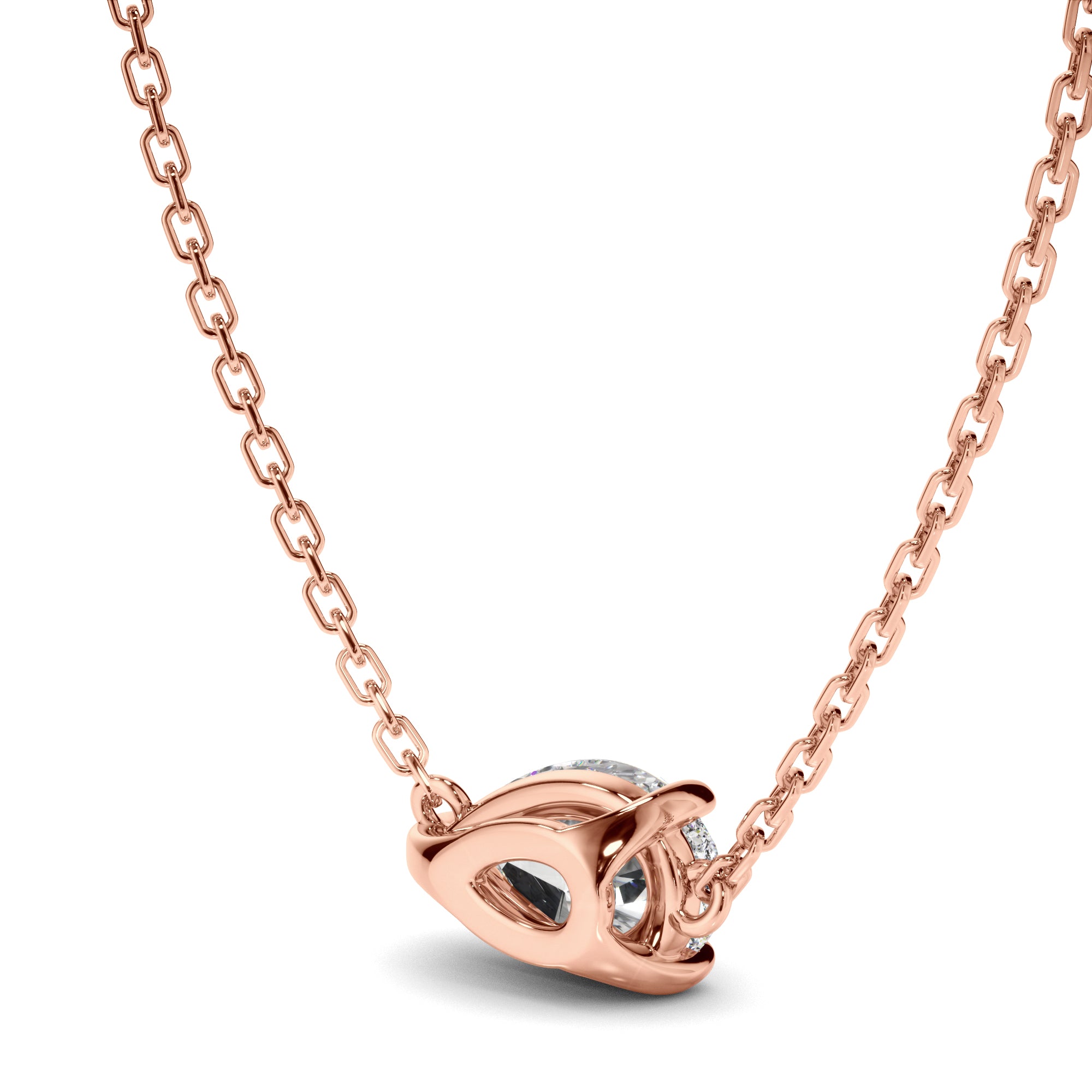 Clarisse - East West Pear Cut Diamond Necklet