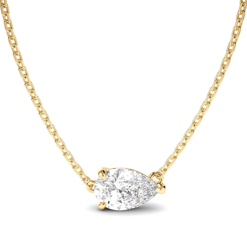 Freyre - East West Pear Cut Diamond Necklet