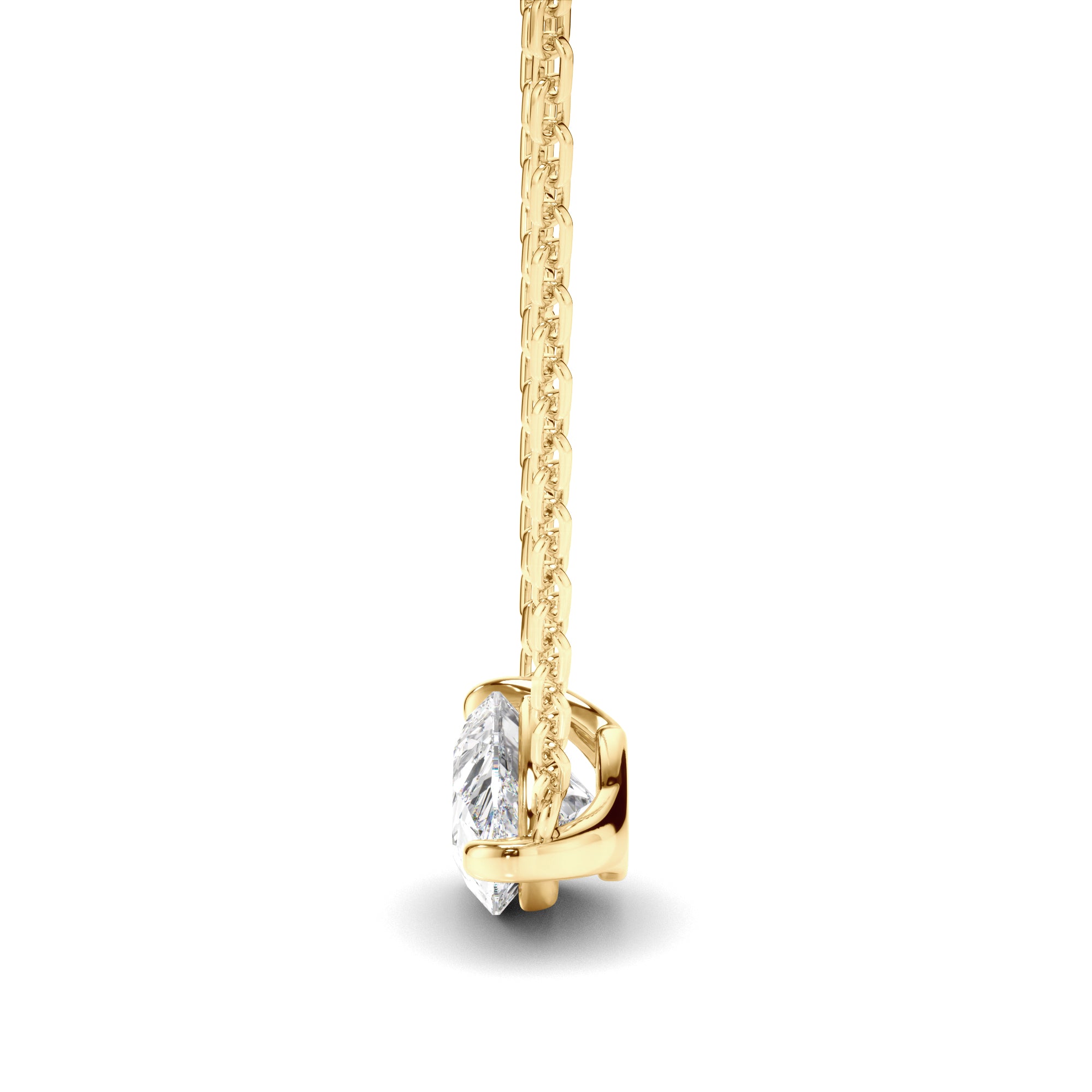 Clarisse - East West Pear Cut Diamond Necklet