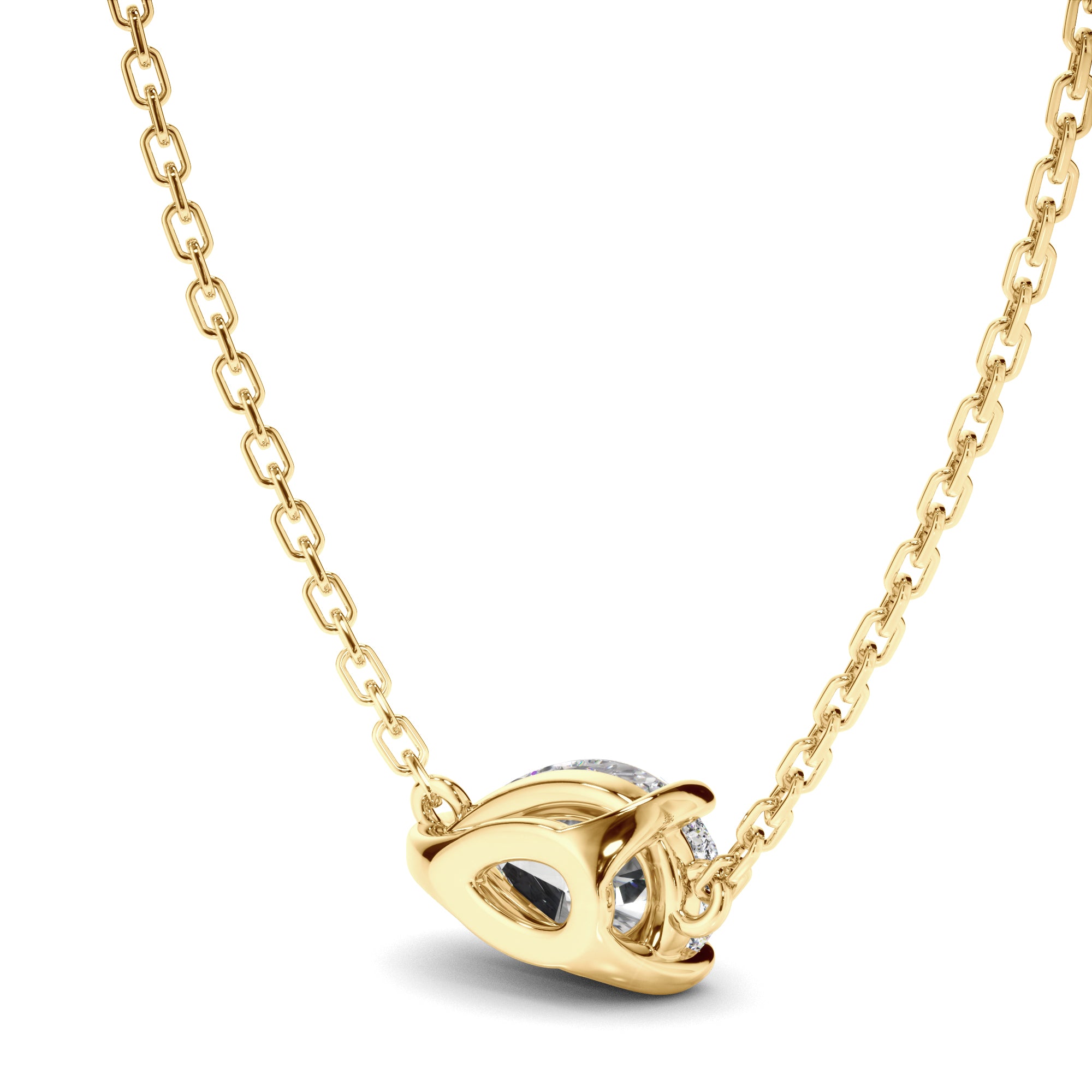 Clarisse - East West Pear Cut Diamond Necklet