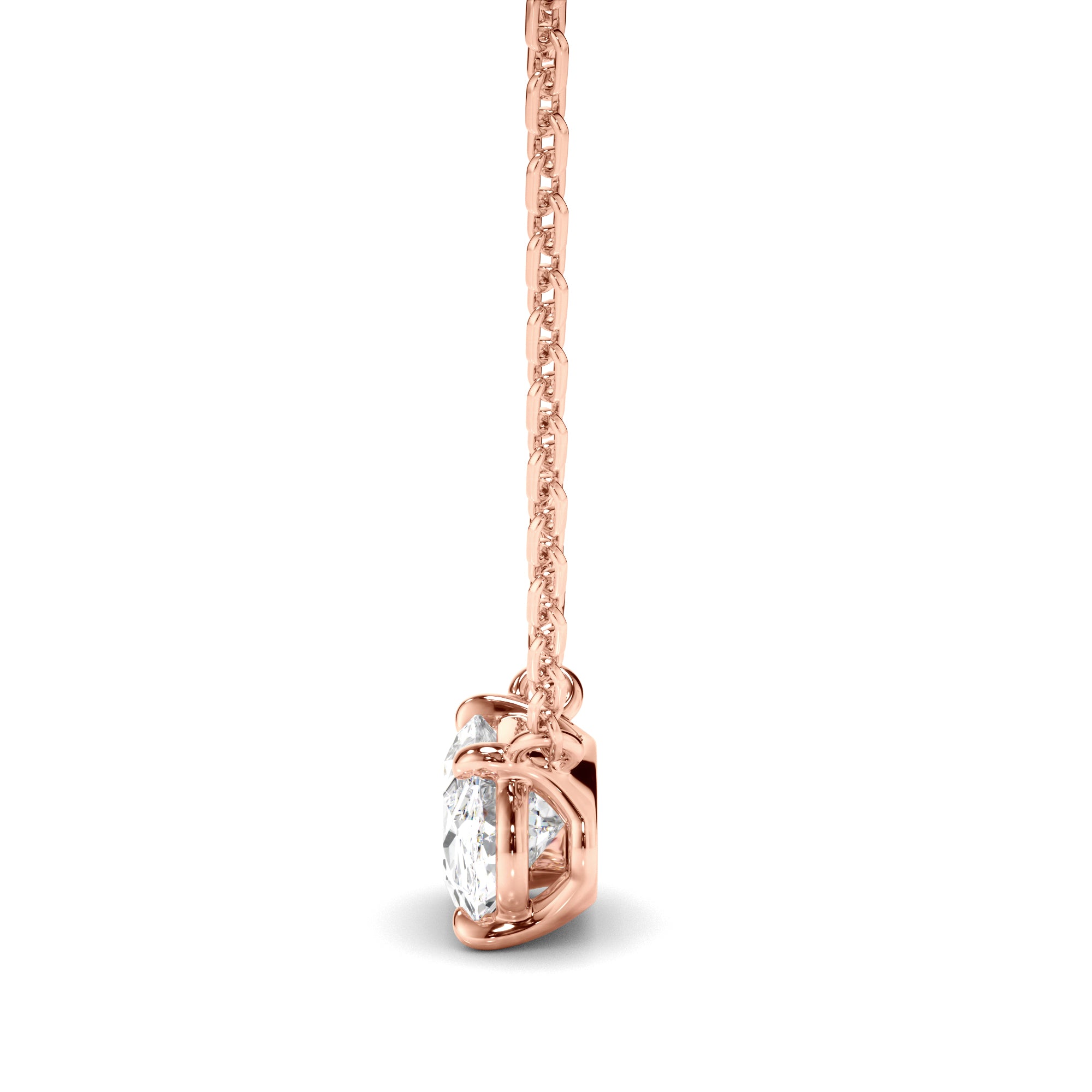 Florence - East West Oval Cut Diamond Necklet