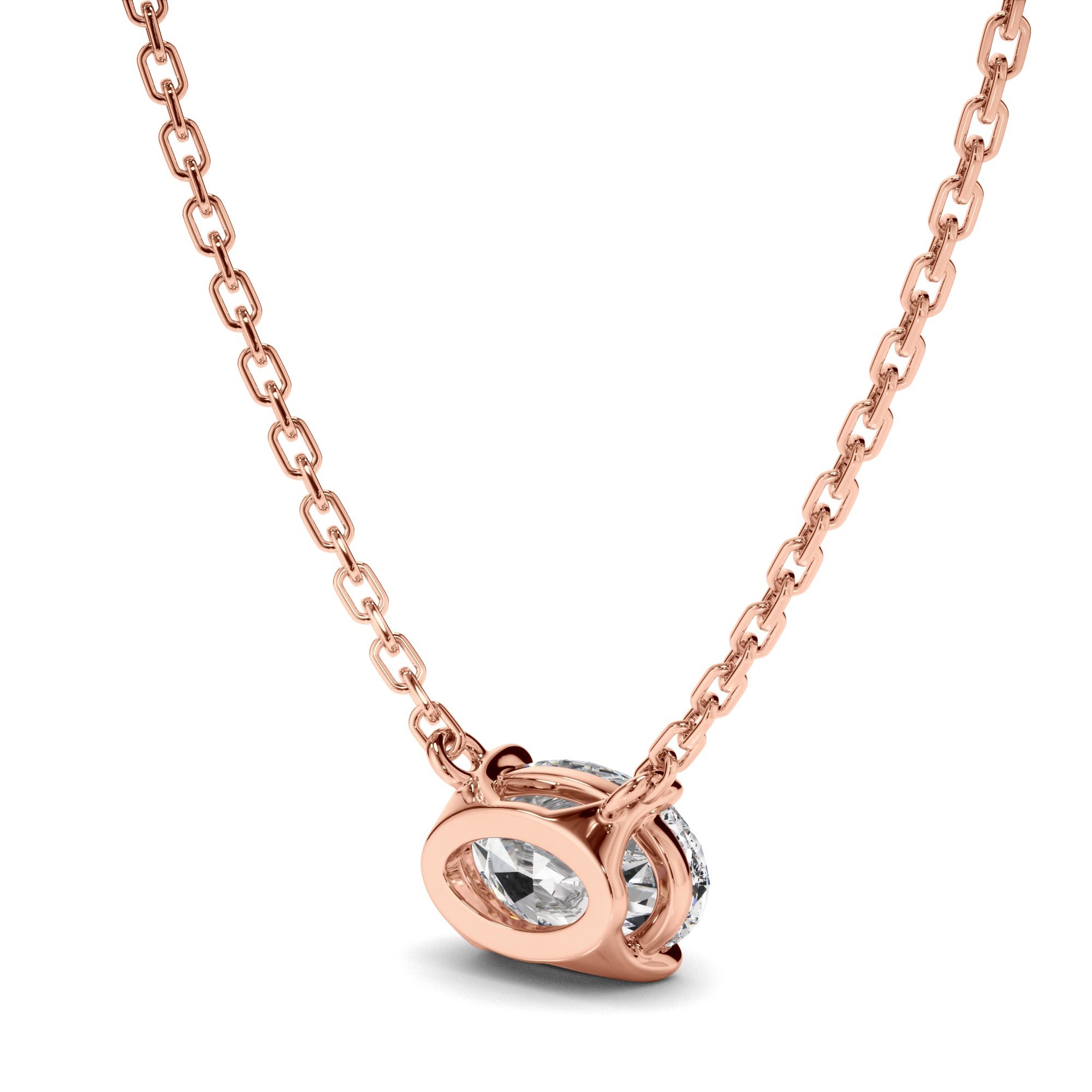 Florence - East West Oval Cut Diamond Necklet
