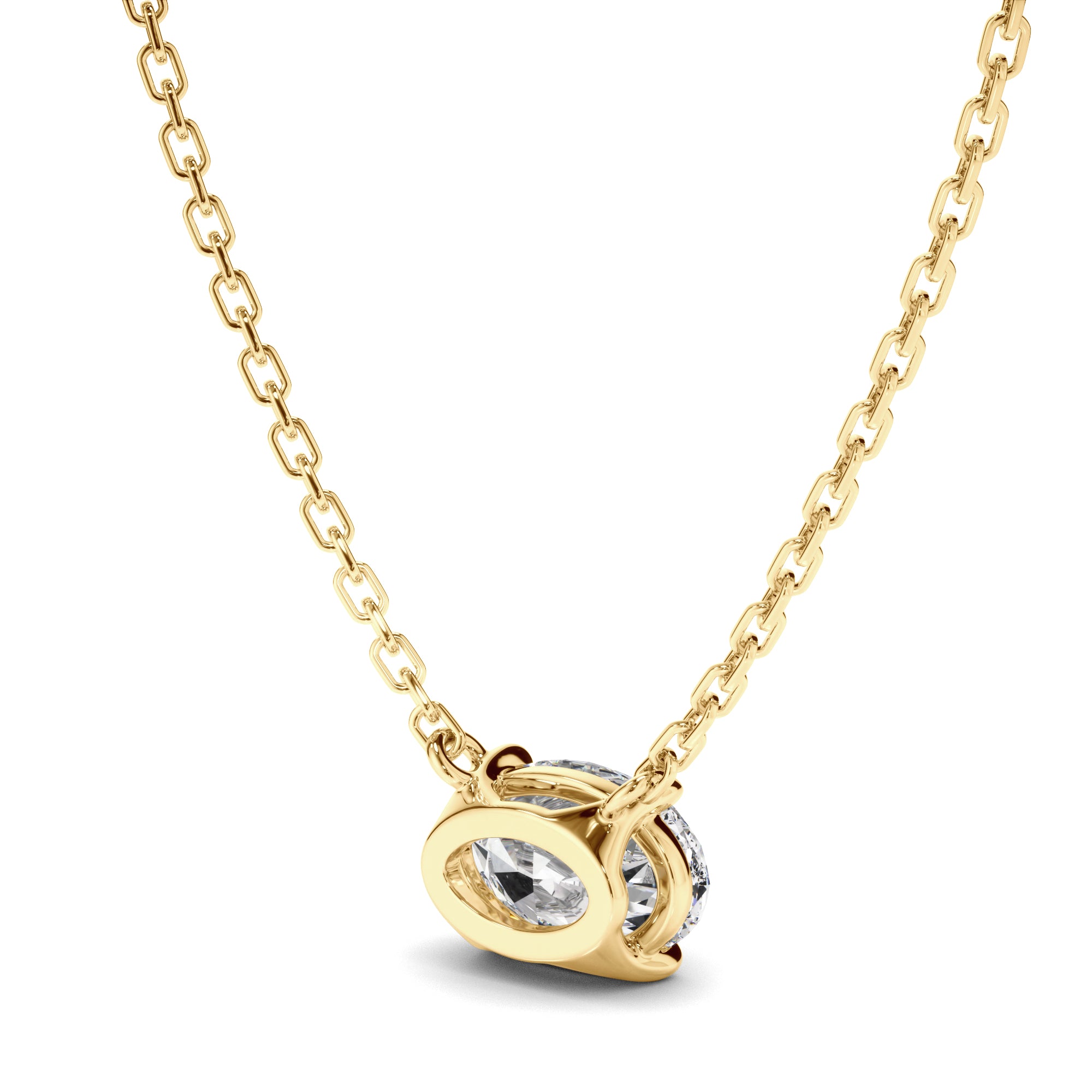 Florence - East West Oval Cut Diamond Necklet