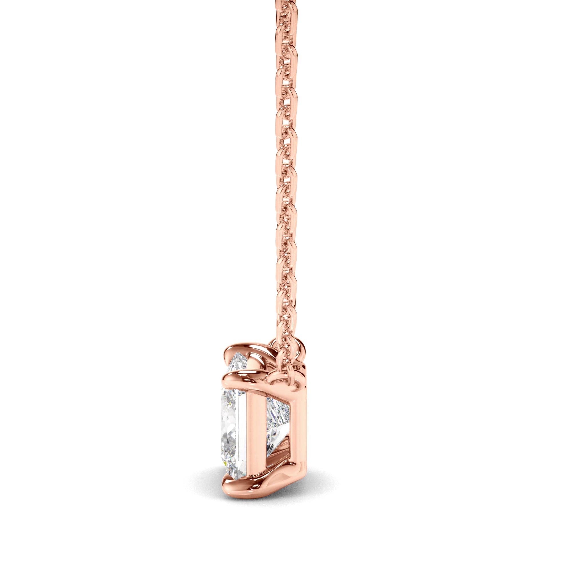 Gabrielle - Princess Cut Diamond Necklet