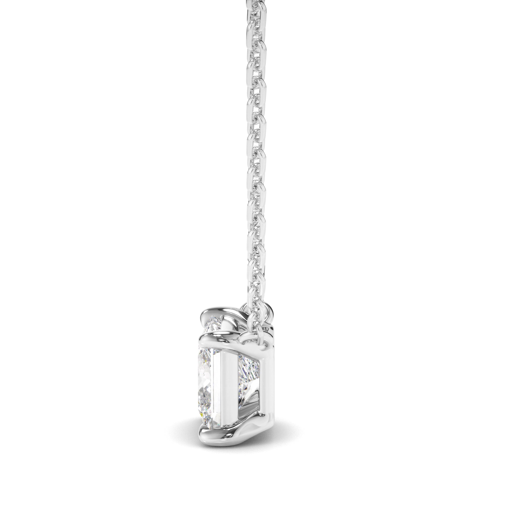 Gabrielle - Princess Cut Diamond Necklet