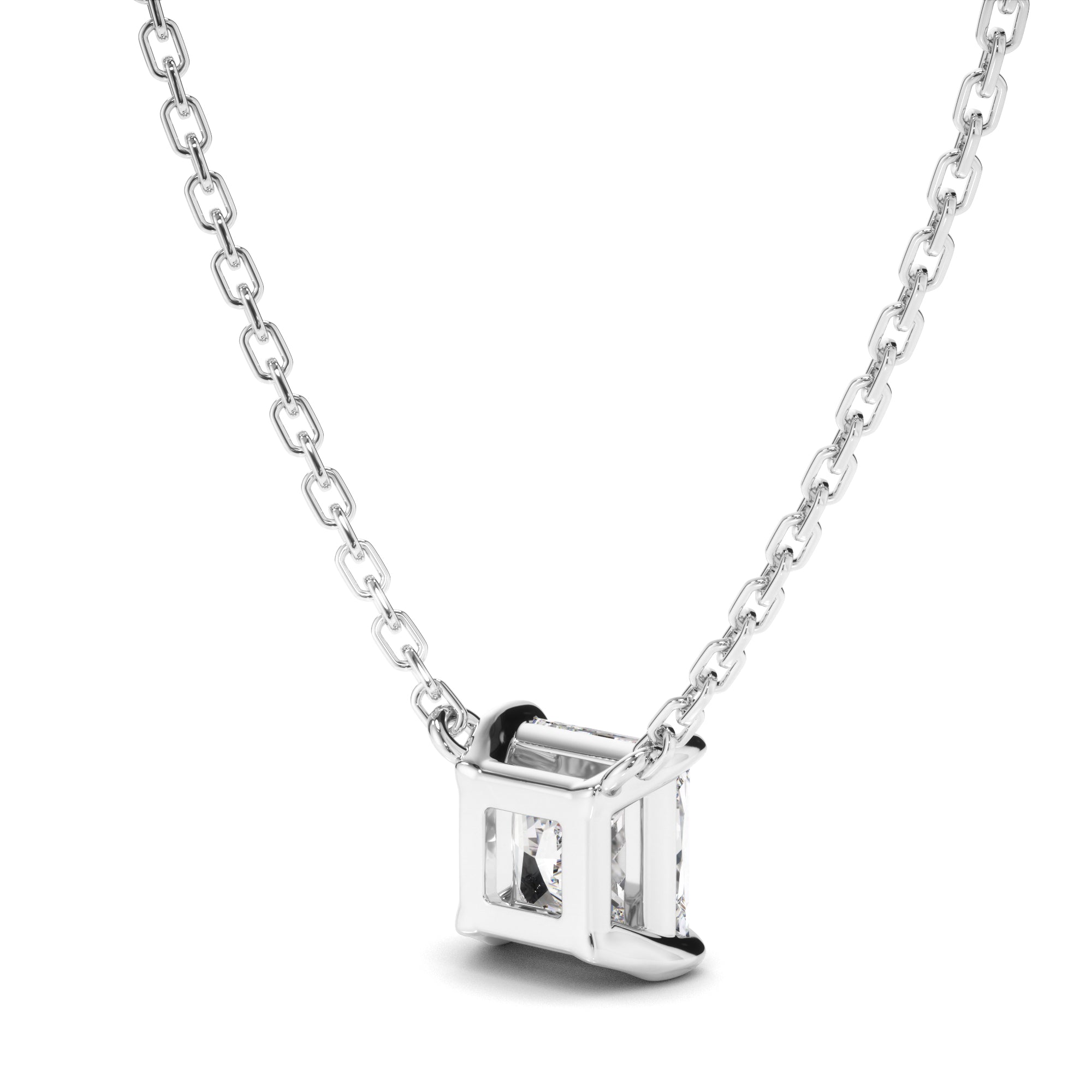 Gabrielle - Princess Cut Diamond Necklet