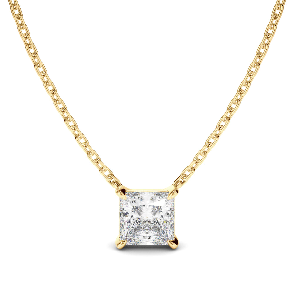 Gabrielle - Princess Cut Diamond Necklet