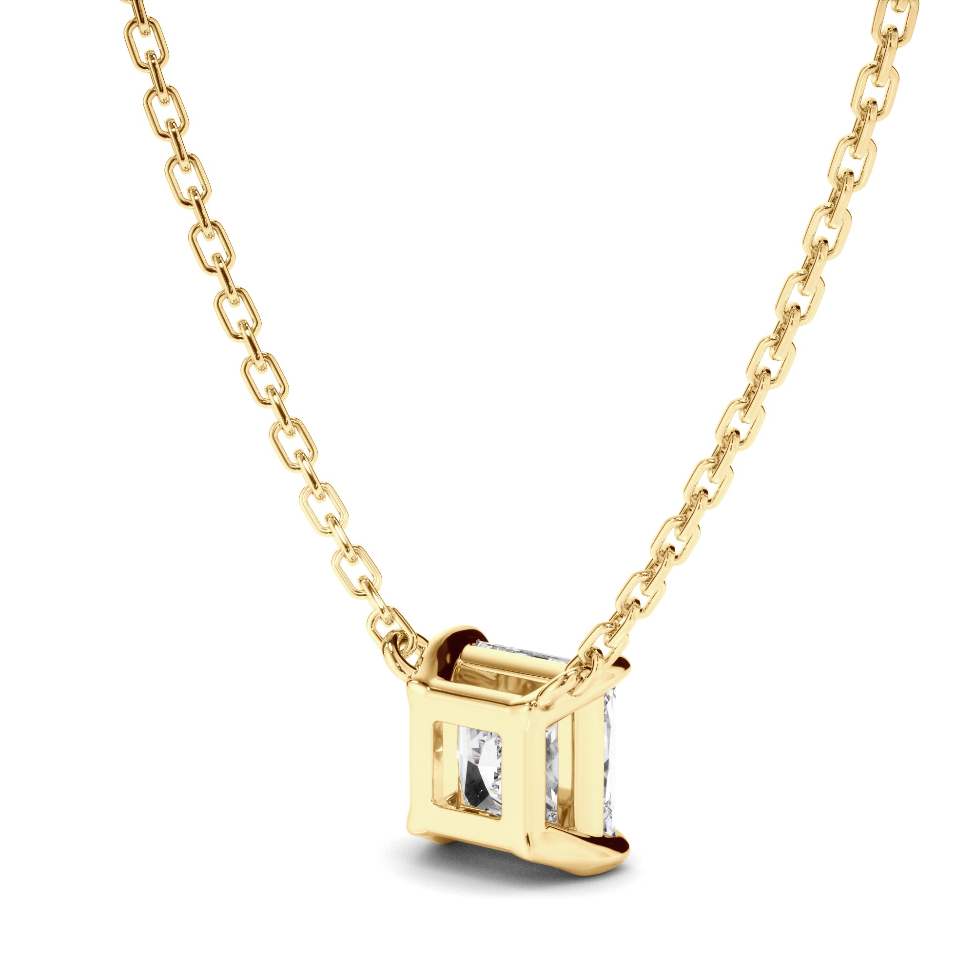 Gabrielle - Princess Cut Diamond Necklet