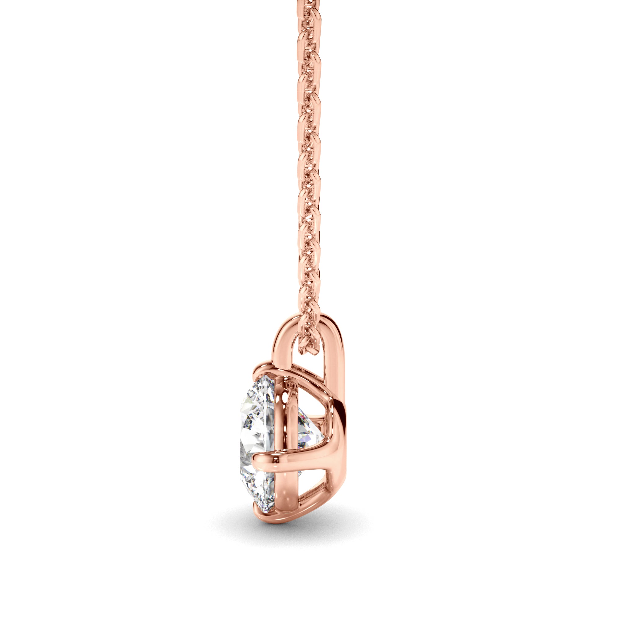 Noémie - Round Brilliant Cut Diamond Pendant