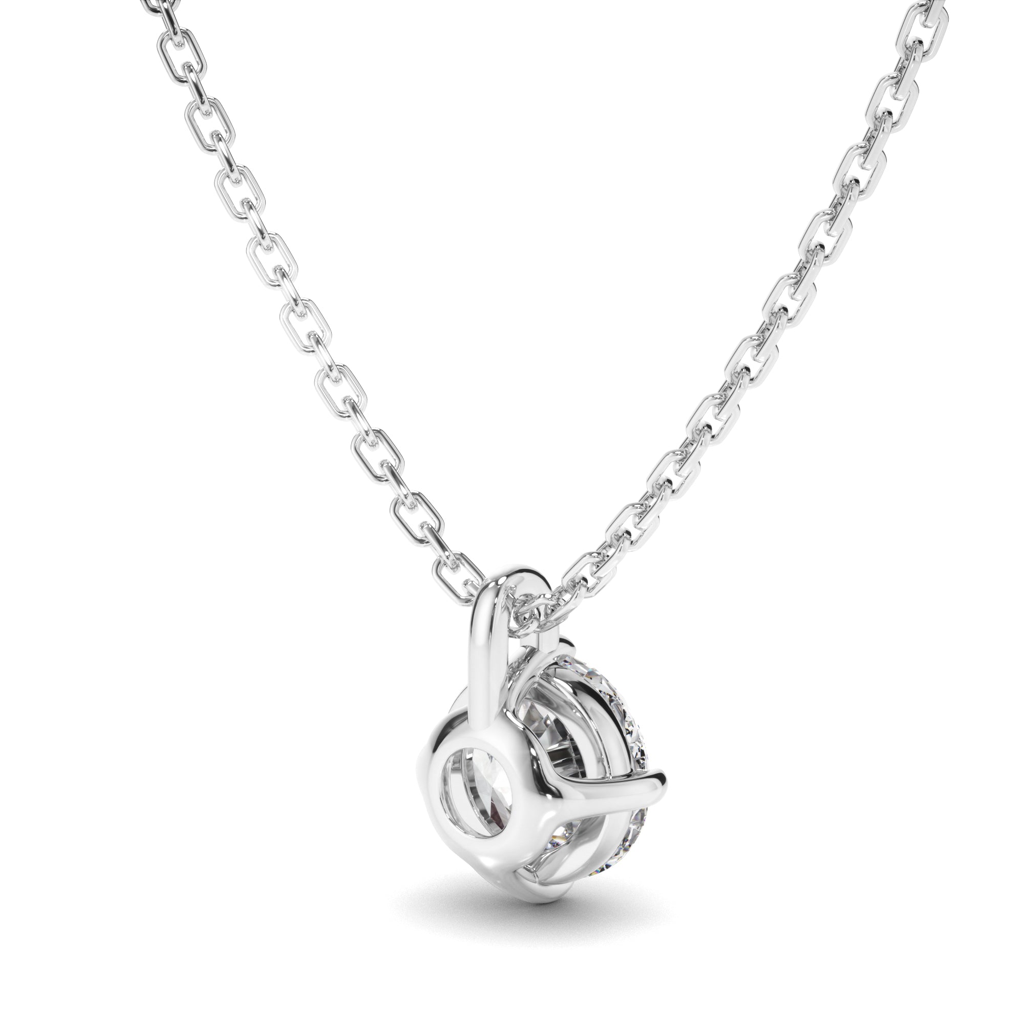 Noémie - Round Brilliant Cut Diamond Pendant