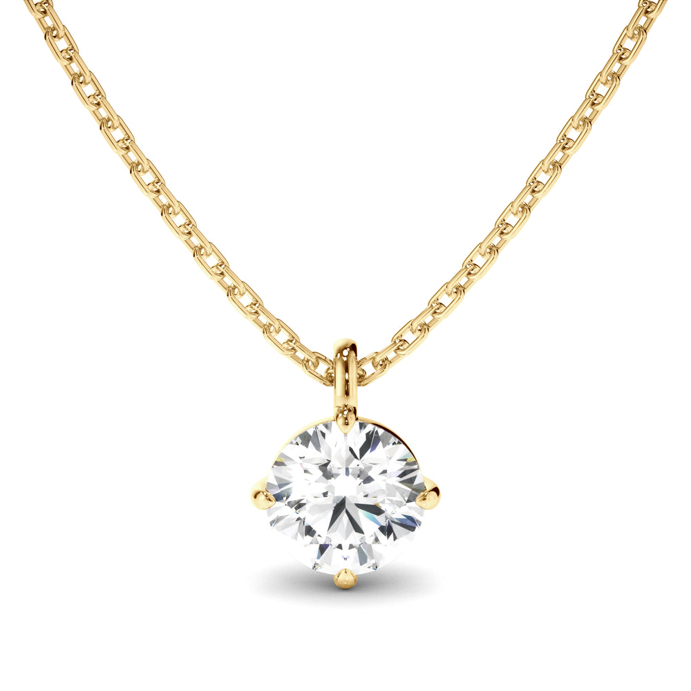 Noémie - Round Brilliant Cut Diamond Pendant