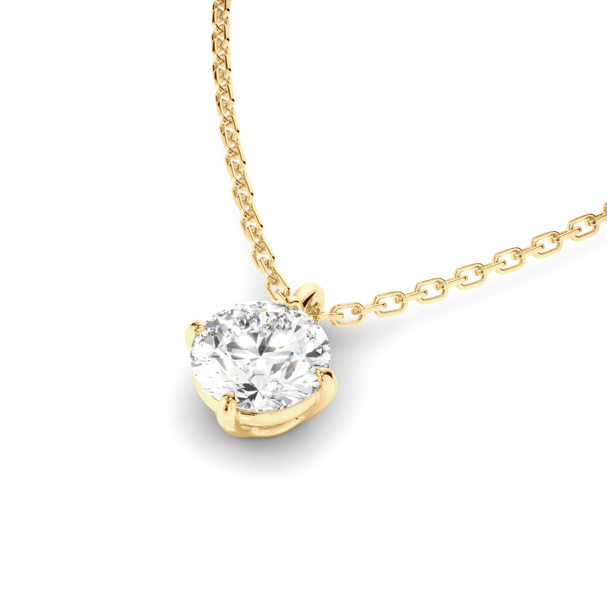 Noémie - Round Brilliant Cut Diamond Pendant
