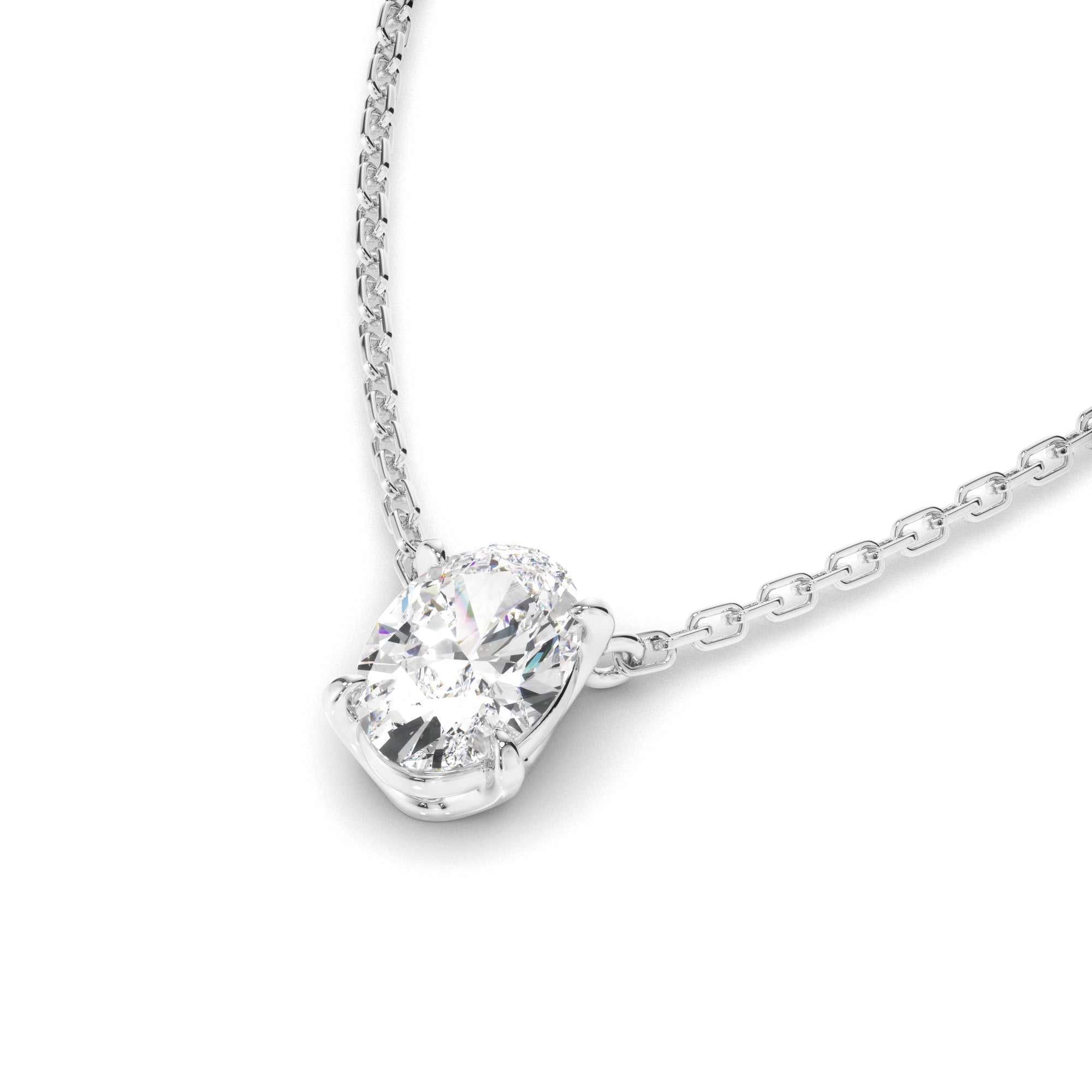 Eden - Oval Cut Diamond Necklet