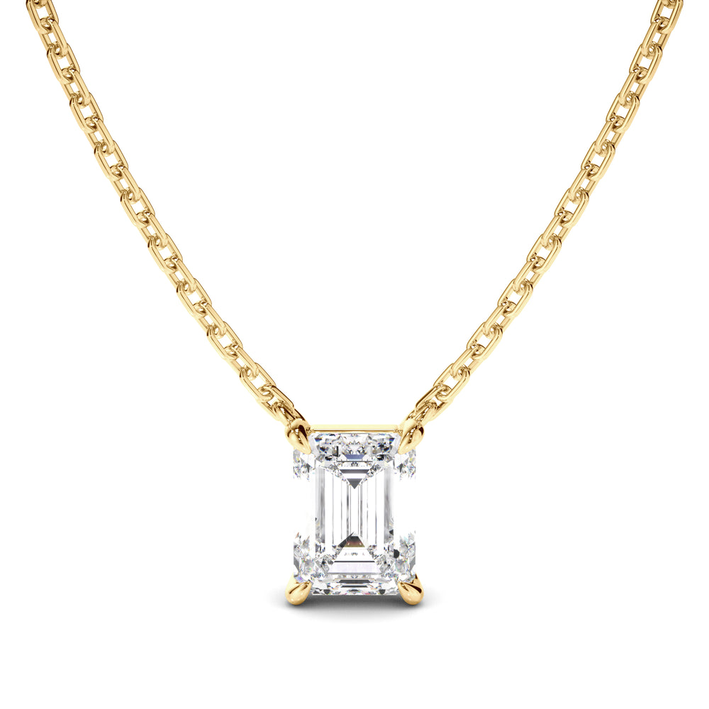 Esme - Emerald Cut Diamond Necklet