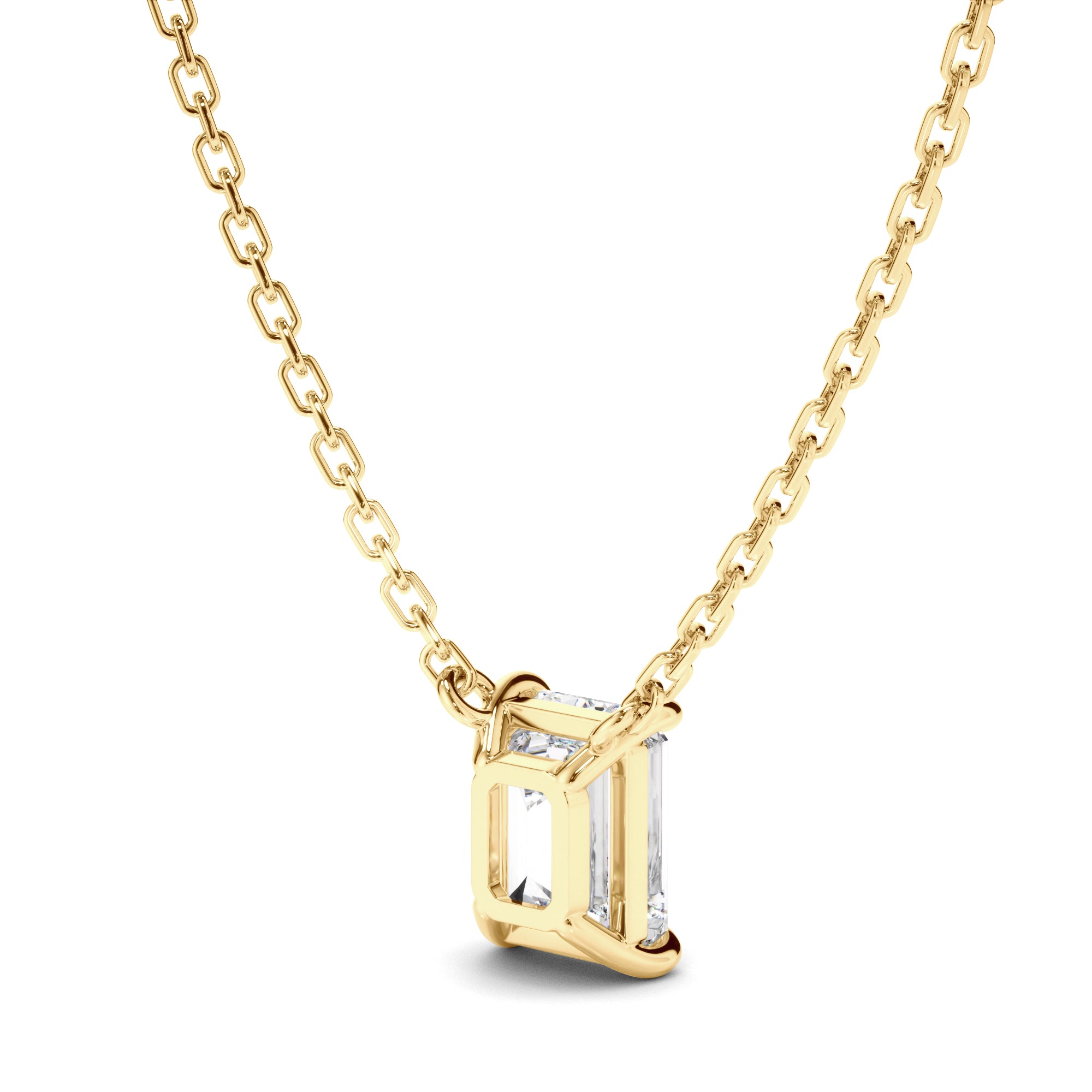 Esme - Emerald Cut Diamond Necklet