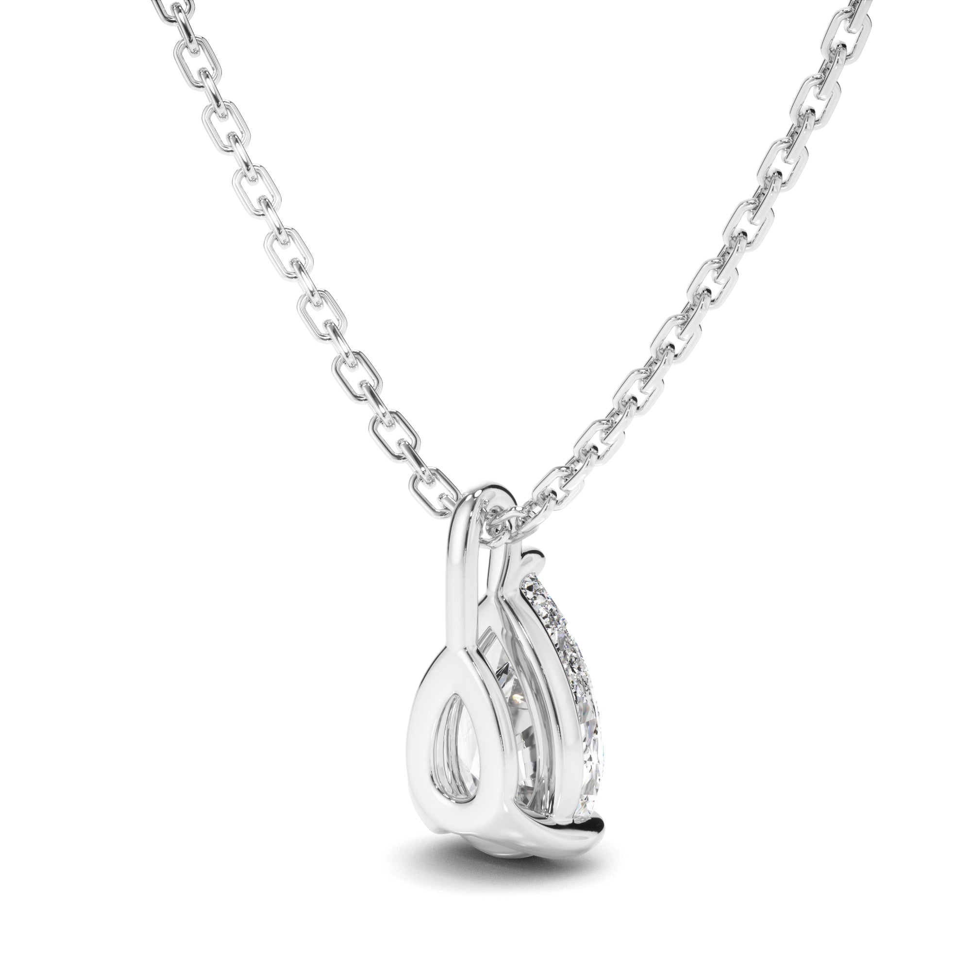 Brielle - Pear Cut Diamond Pendant