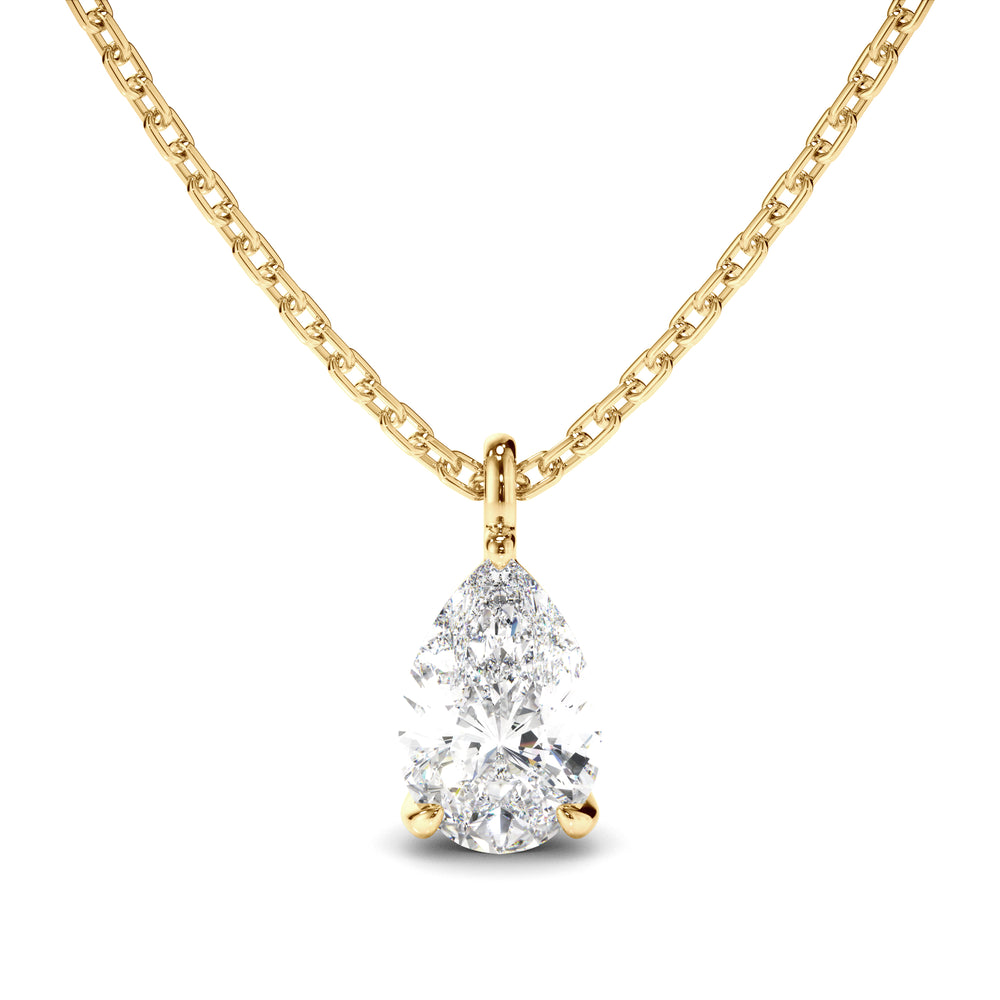 Brielle - Pear Cut Diamond Pendant