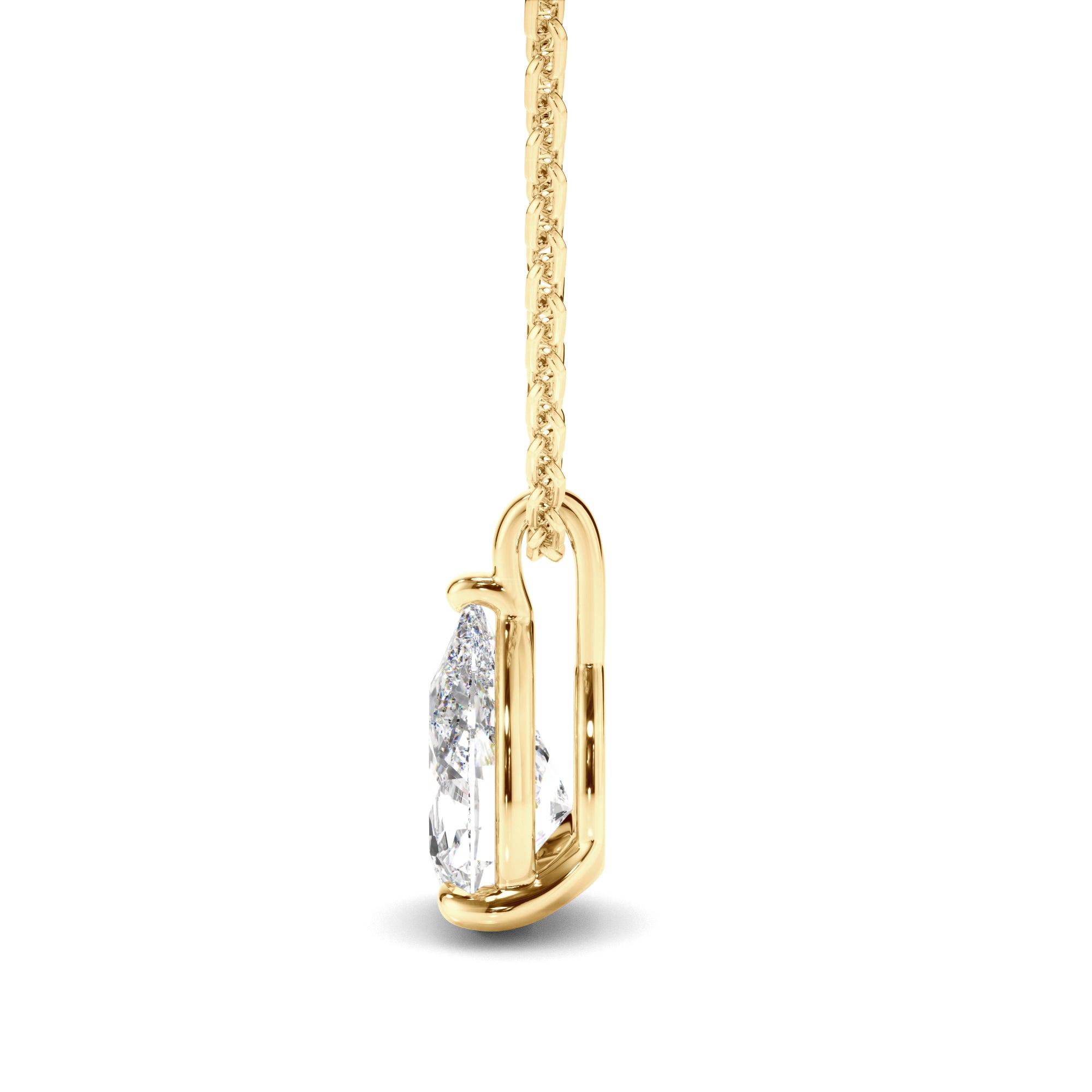 Brielle - Pear Cut Diamond Pendant