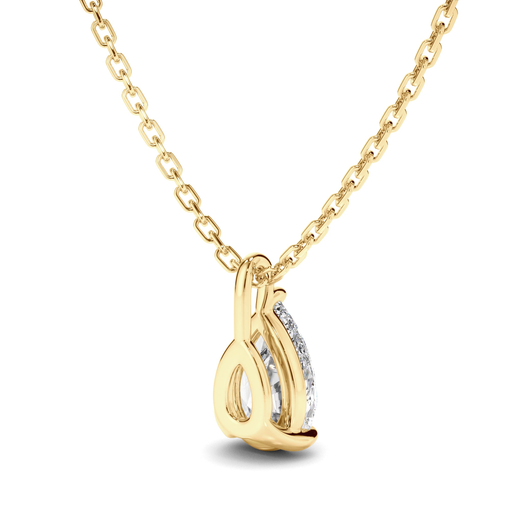 Brielle - Pear Cut Diamond Pendant