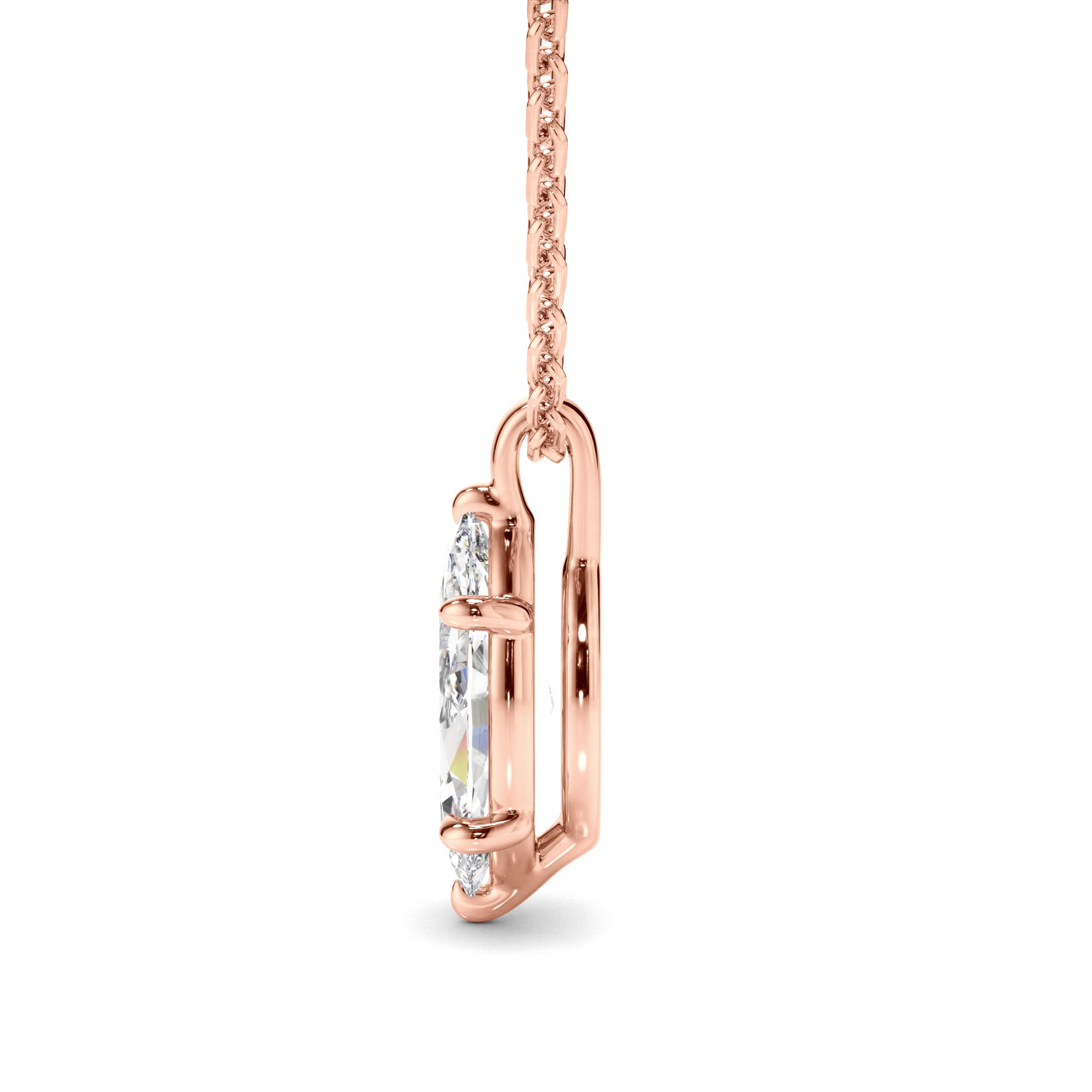 Valentina - Marquise Cut Diamond Pendant