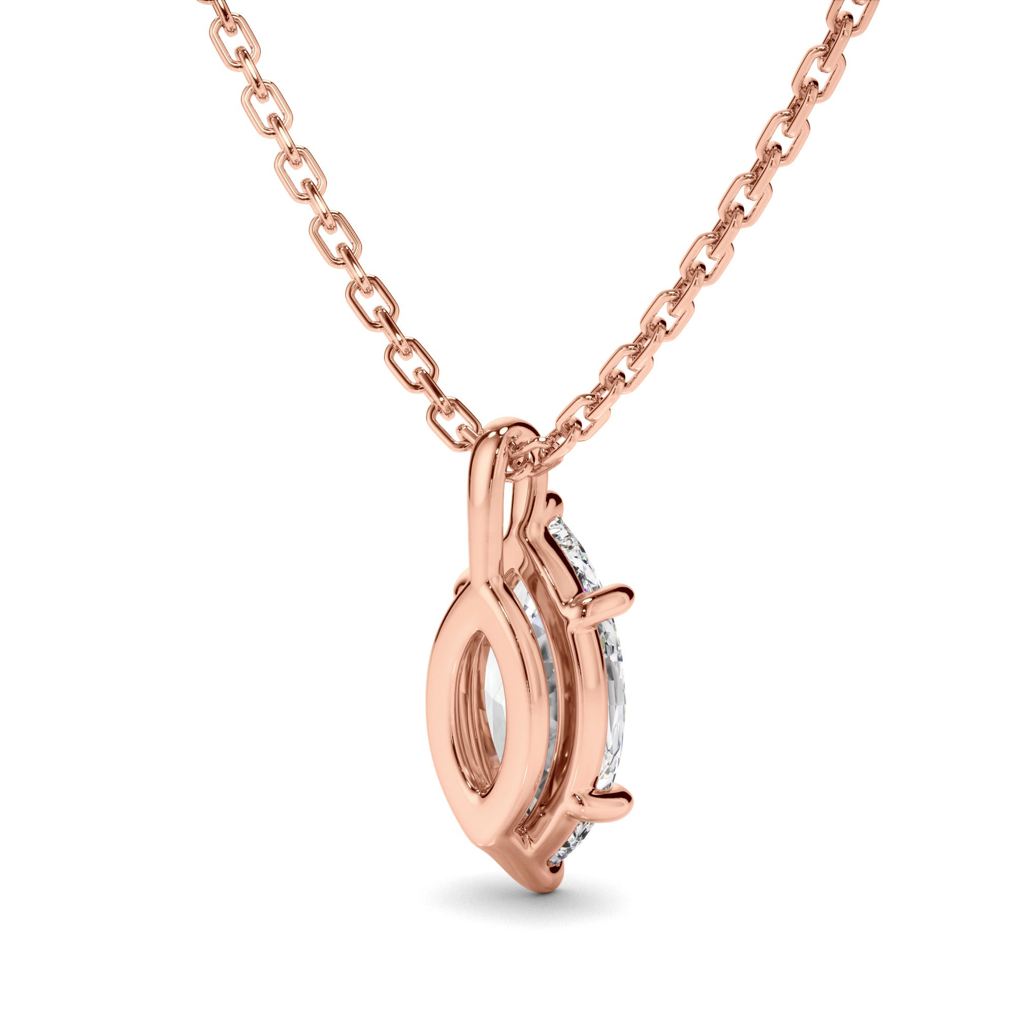 Valentina - Marquise Cut Diamond Pendant