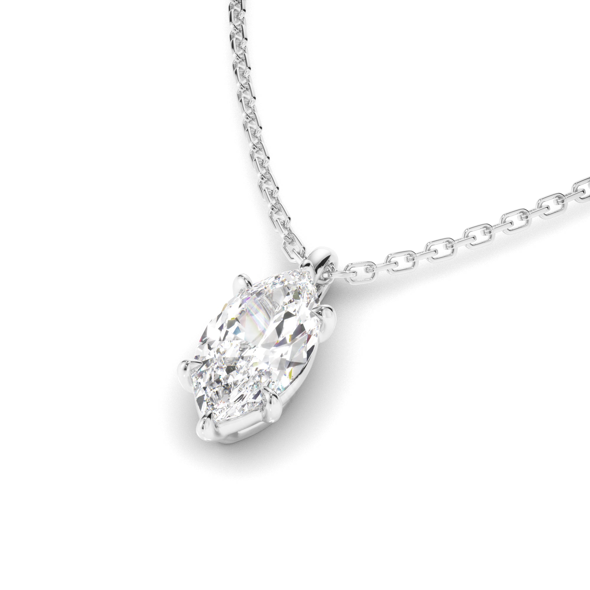 Valentina - Marquise Cut Diamond Pendant