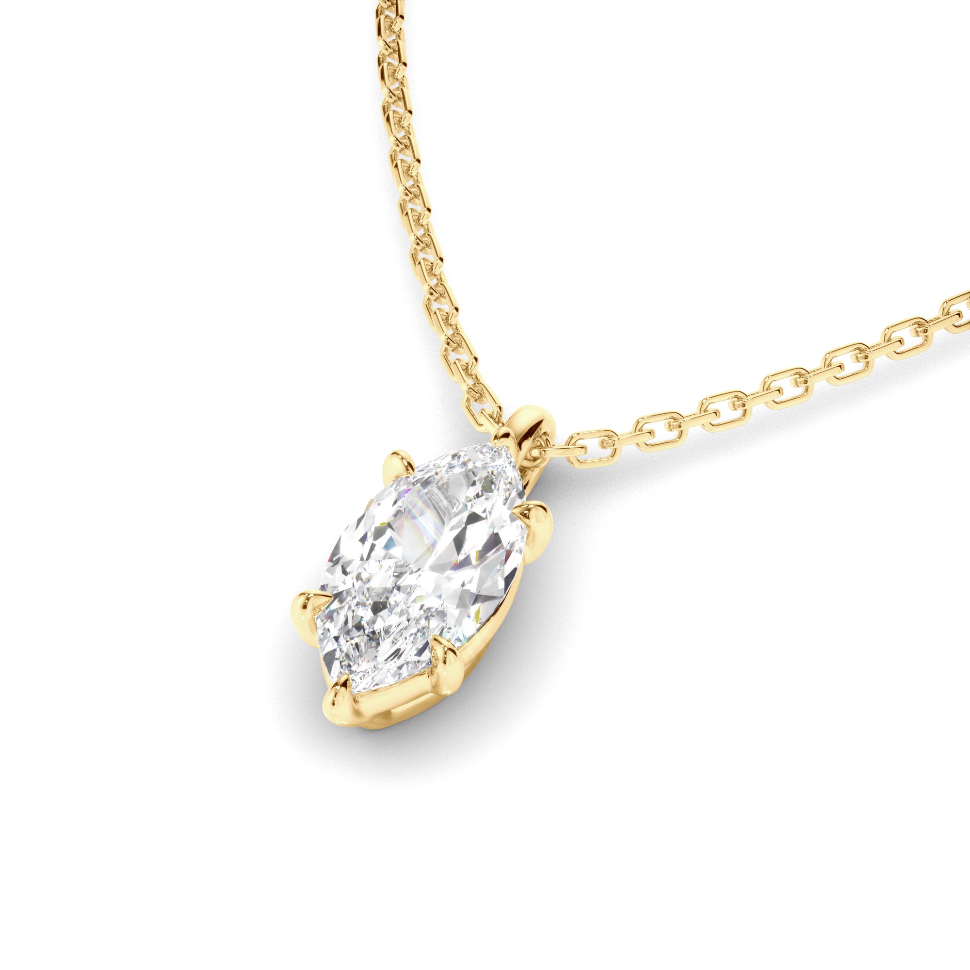 Valentina - Marquise Cut Diamond Pendant