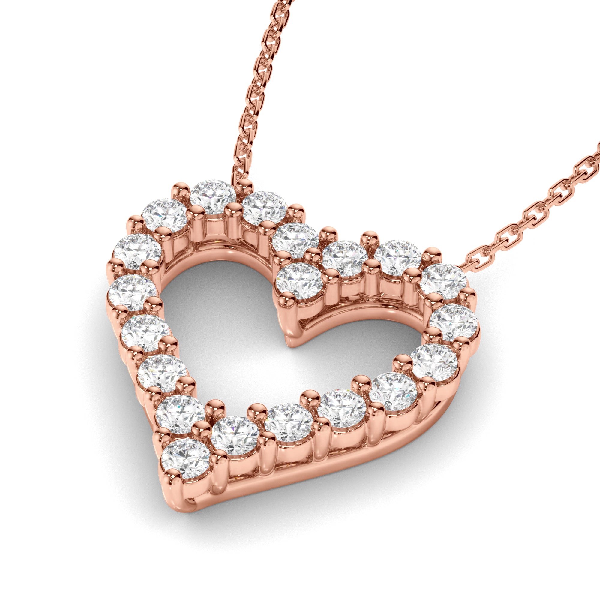 Lover - Diamond Heart-Shaped Necklet