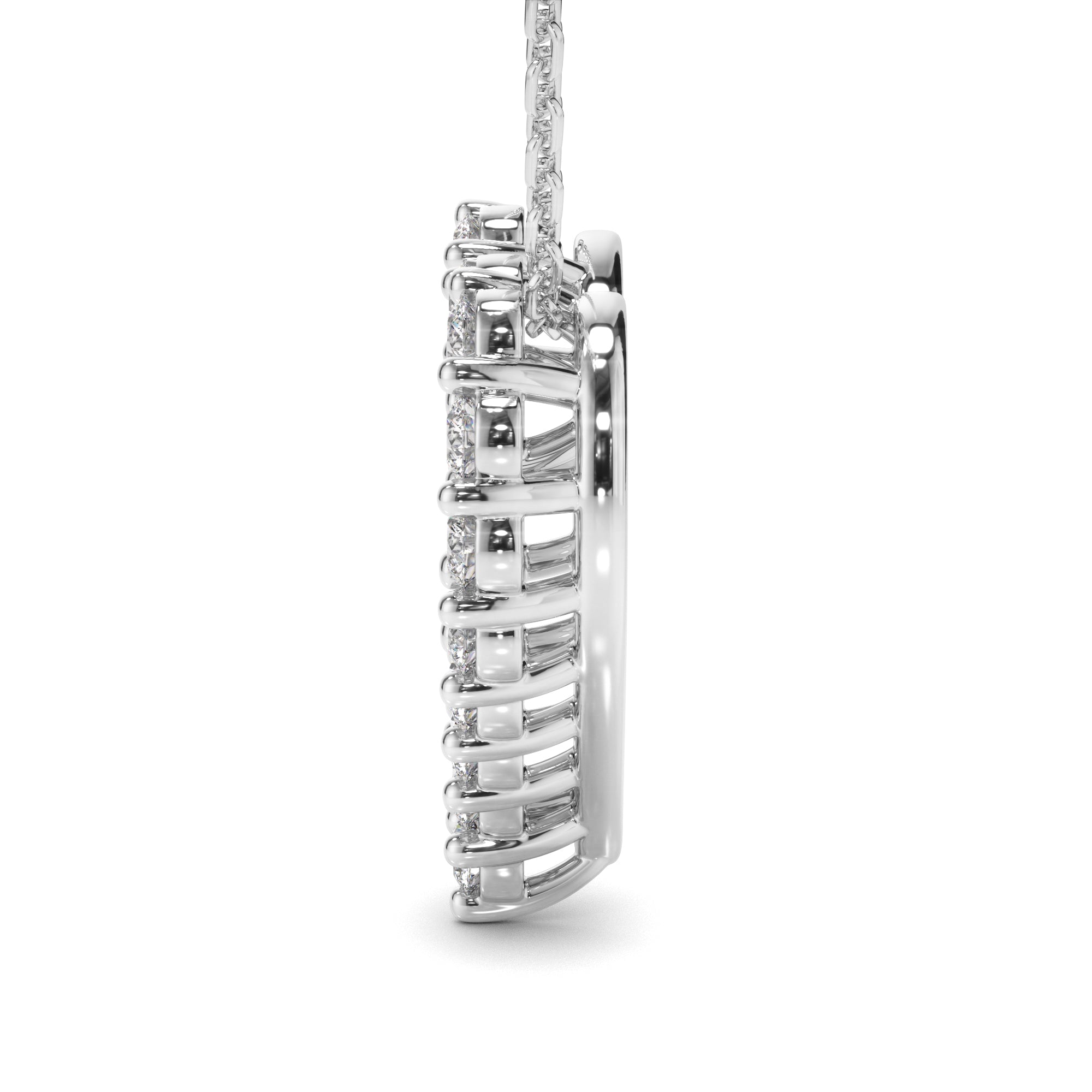 Lover - Diamond Heart-Shaped Necklet