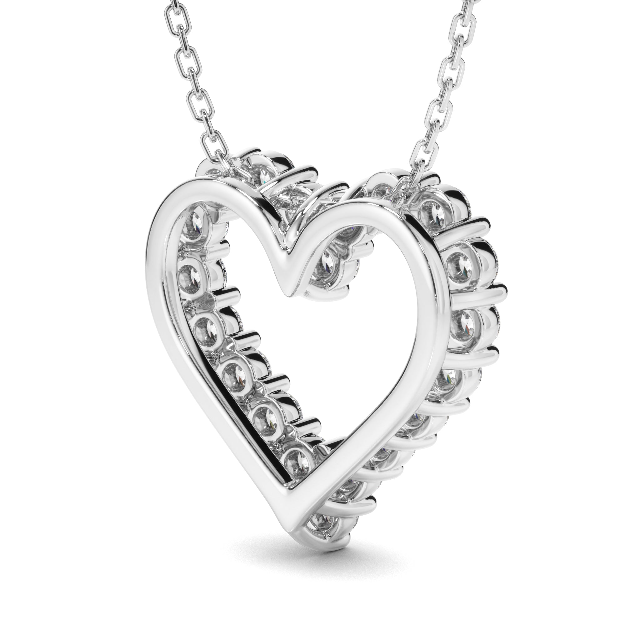 Lover - Diamond Heart-Shaped Necklet