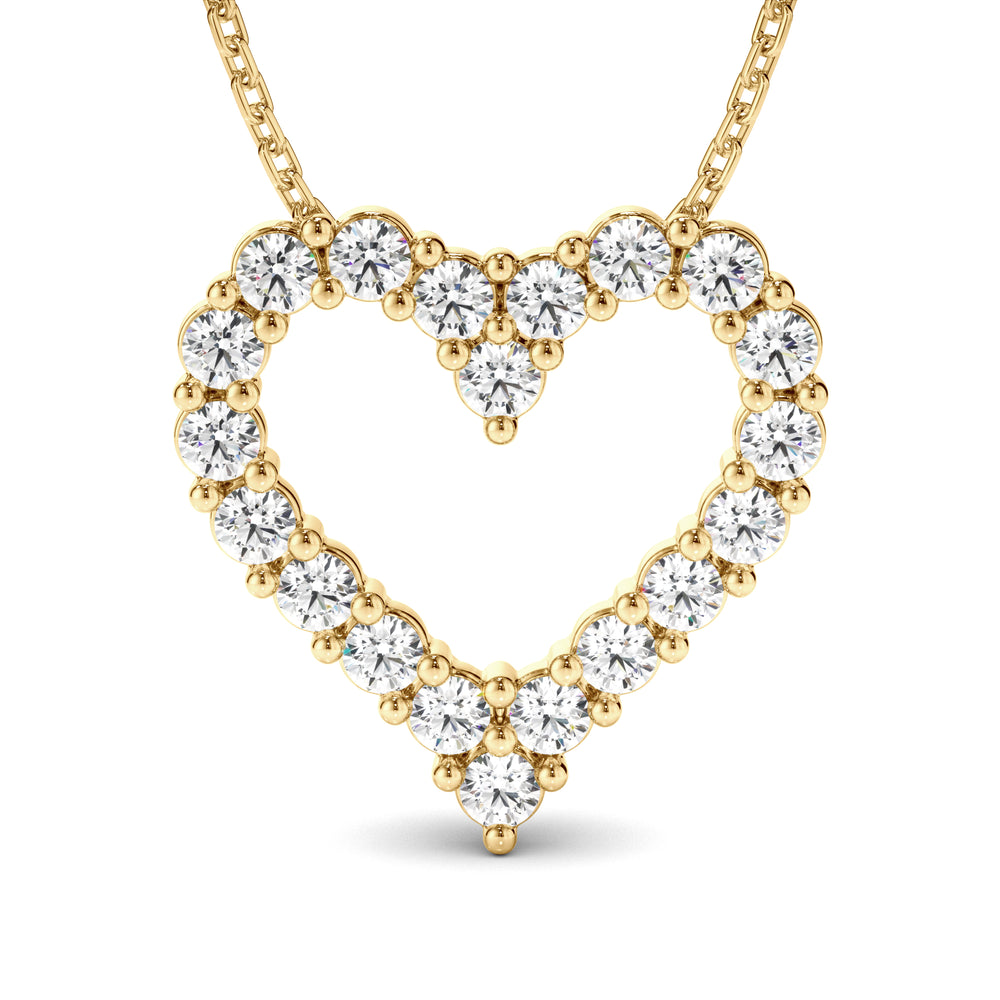 Lover - Diamond Heart-Shaped Necklet