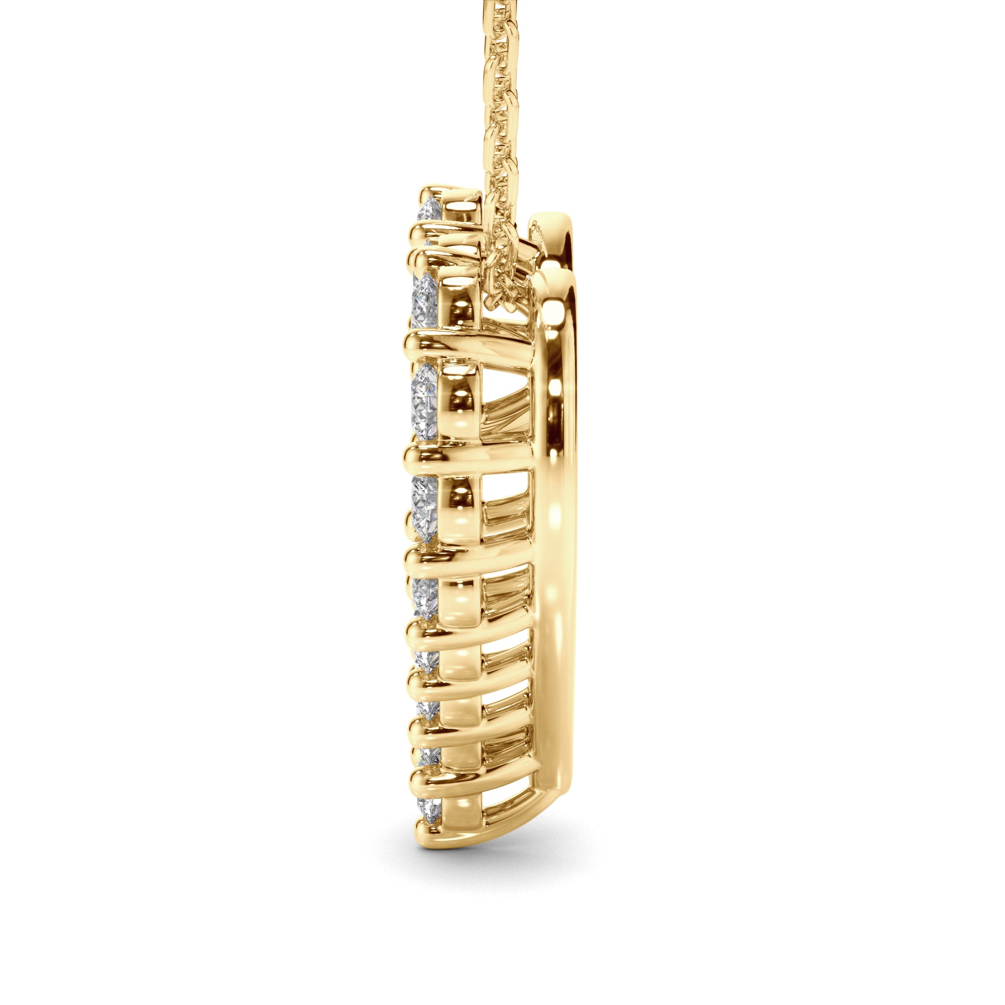 Lover - Diamond Heart-Shaped Necklet