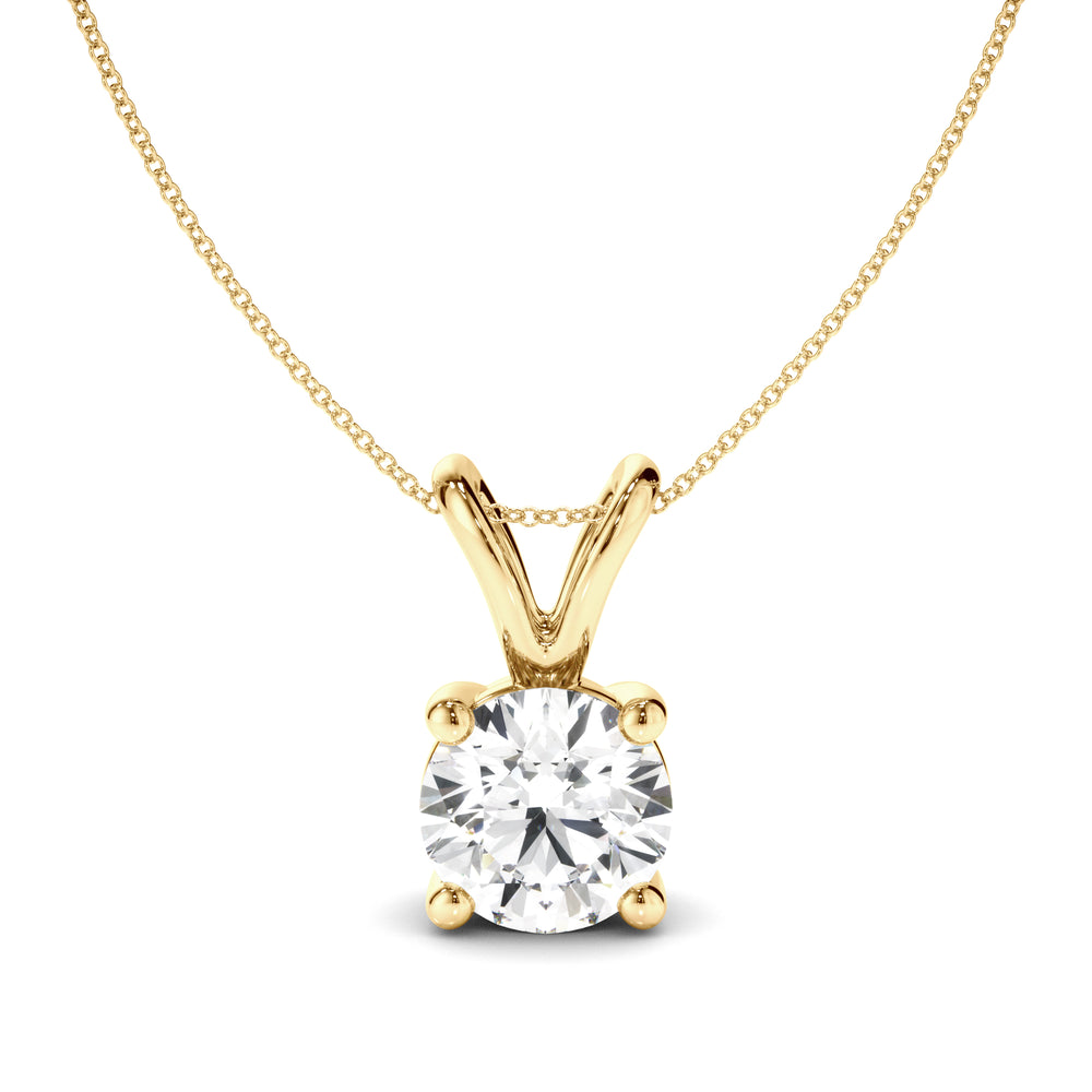 Anouk - Round Brilliant Cut Diamond Pendant